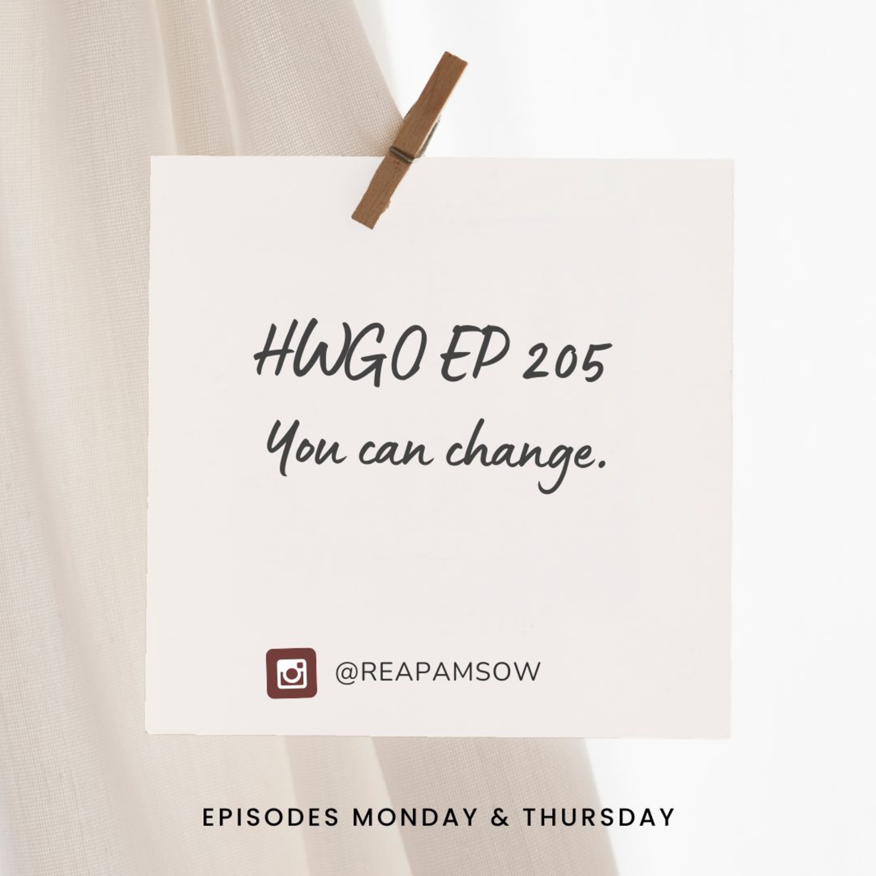 HWGO EP 205 You can change episode artwork