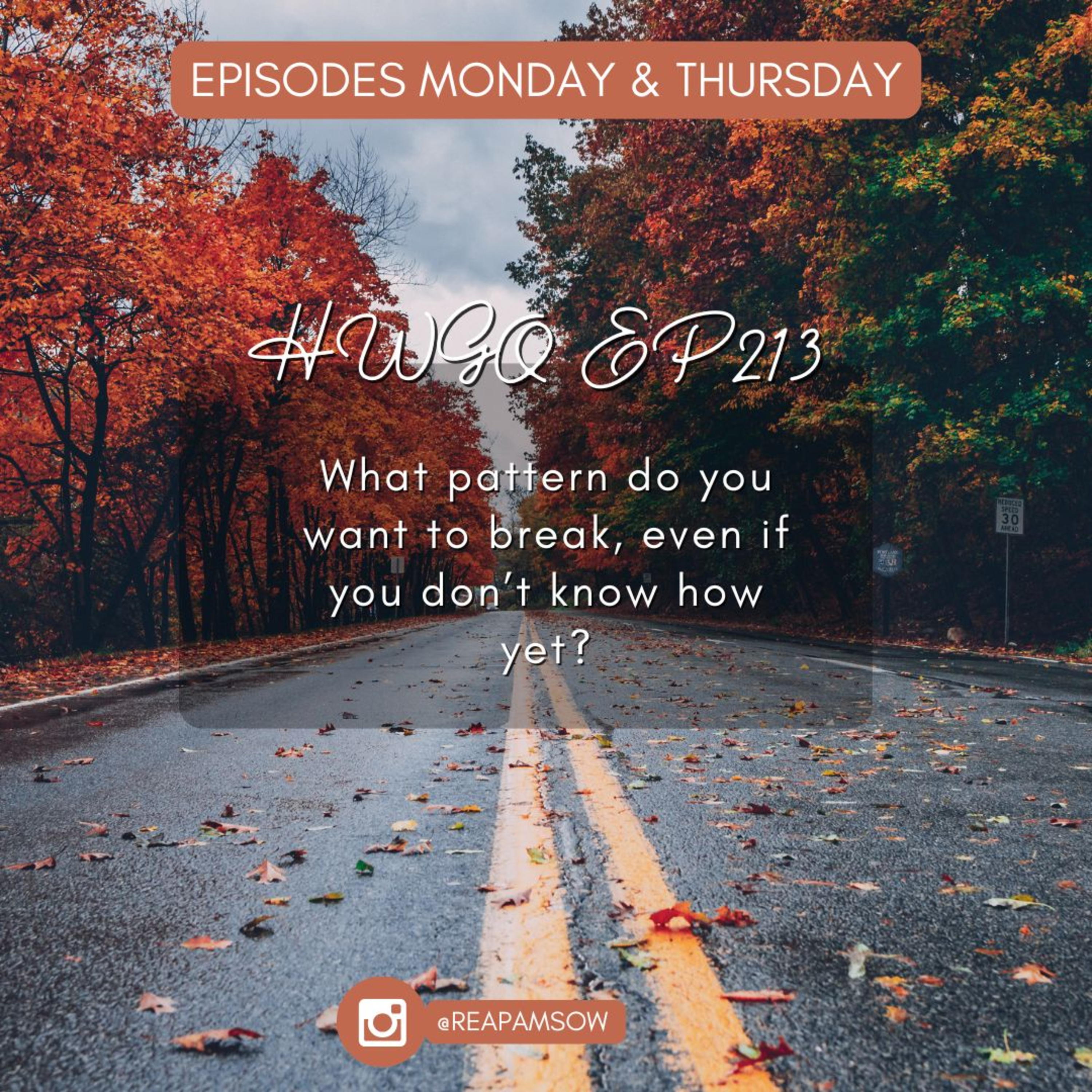 HWGO EP 213 What pattern do you want to break, even if you don’t know how yet? episode artwork
