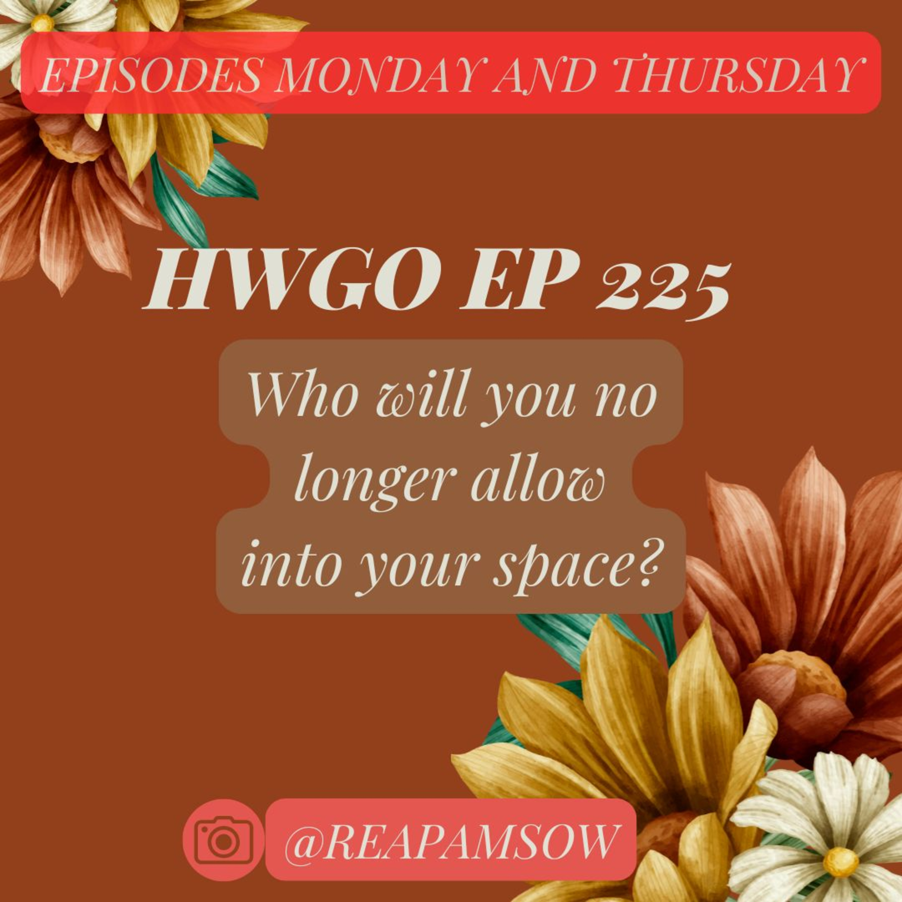 HWGO EP 225 Who will you no longer allow into your space? episode artwork
