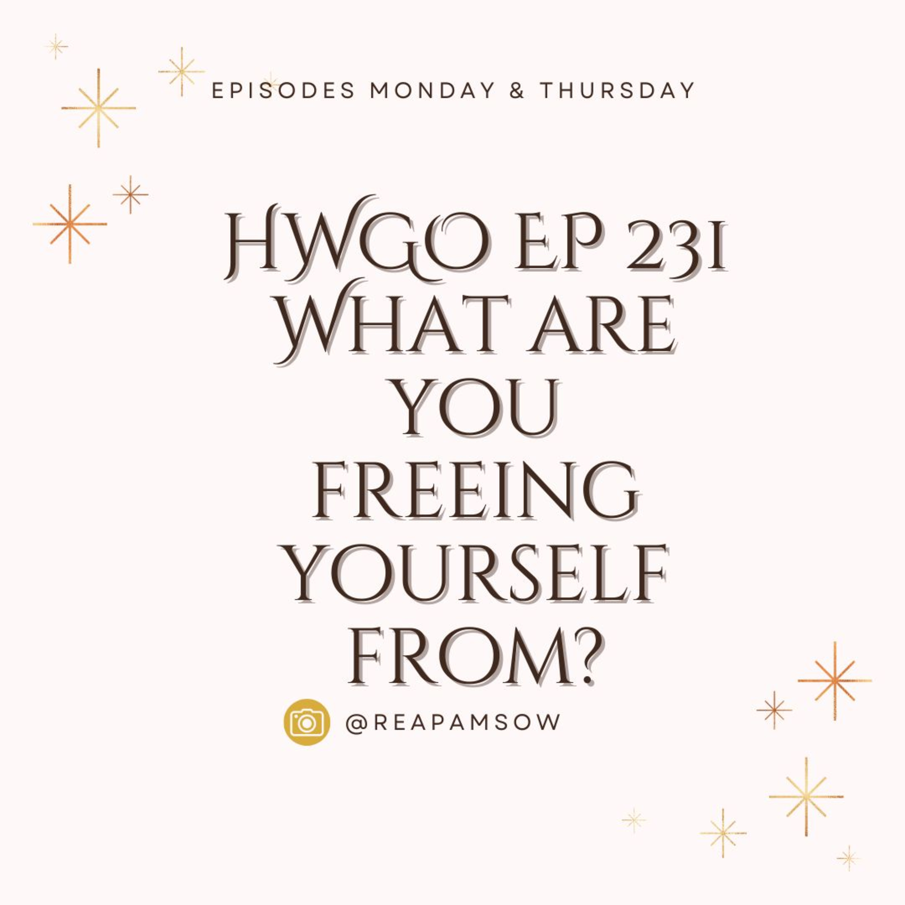 HWGO EP 231 What are you freeing yourself from? episode artwork