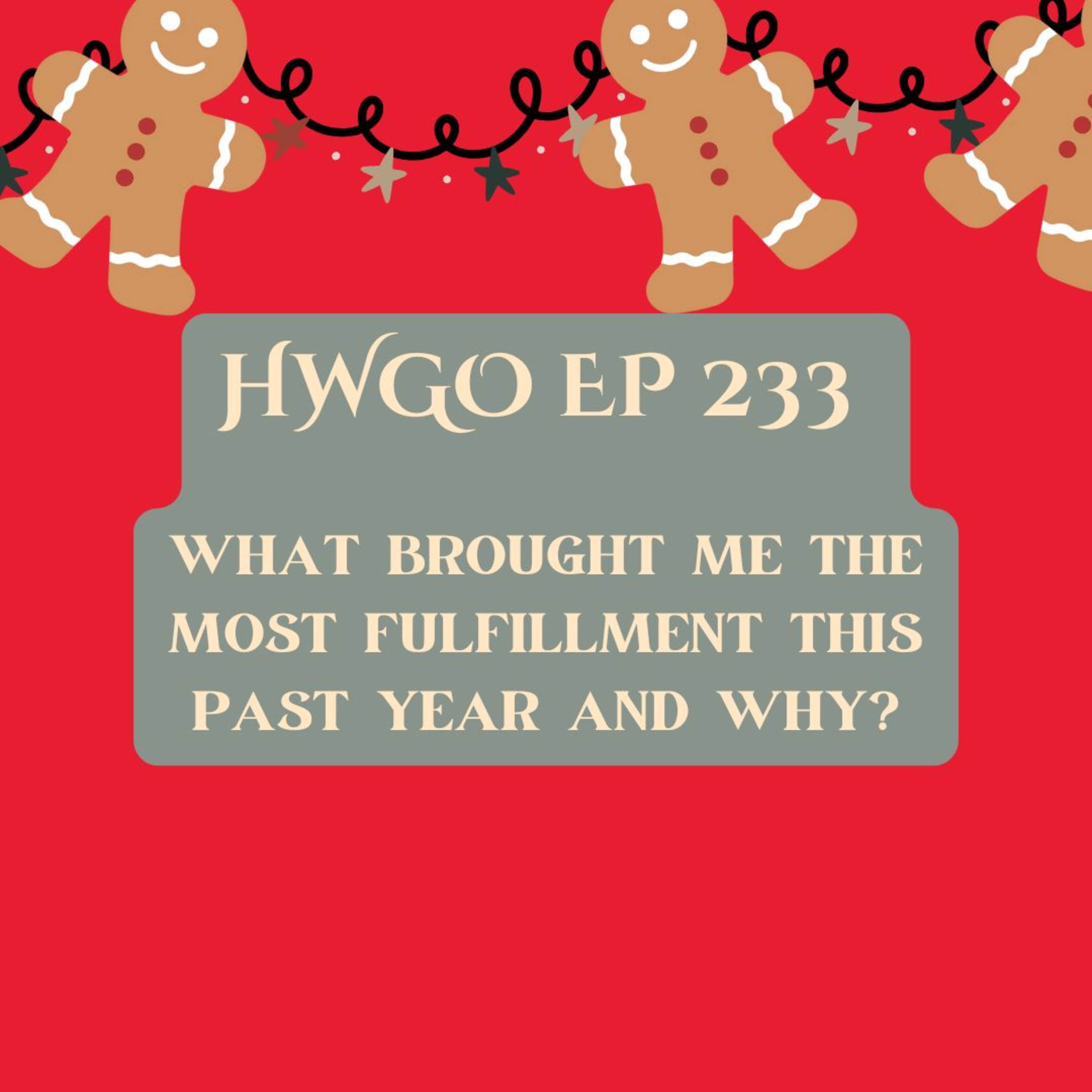 HWGO EP 233 What brought me the most fulfillment this past year and why? episode artwork