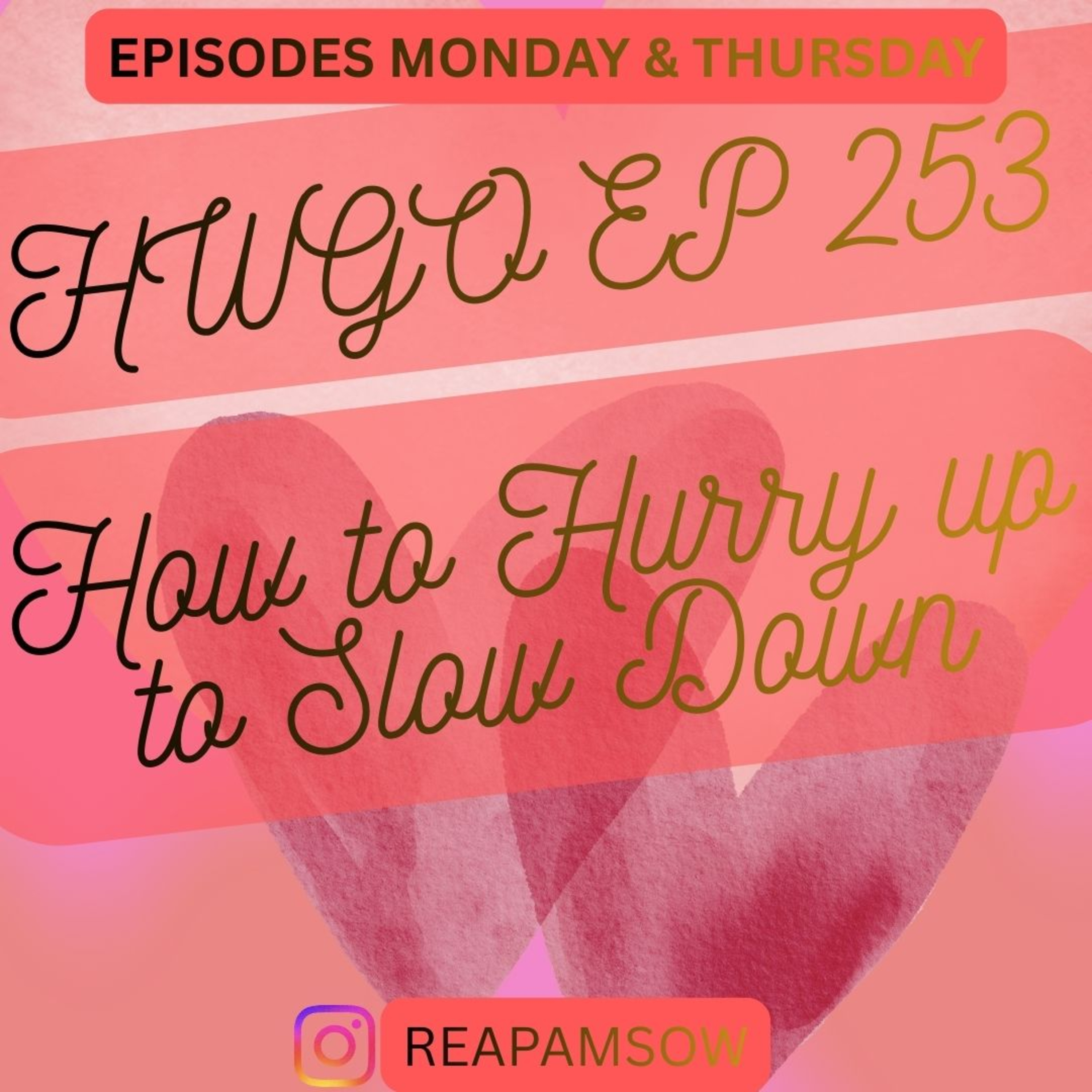 HWGO EP 253 How to Hurry up to Slow Down episode artwork