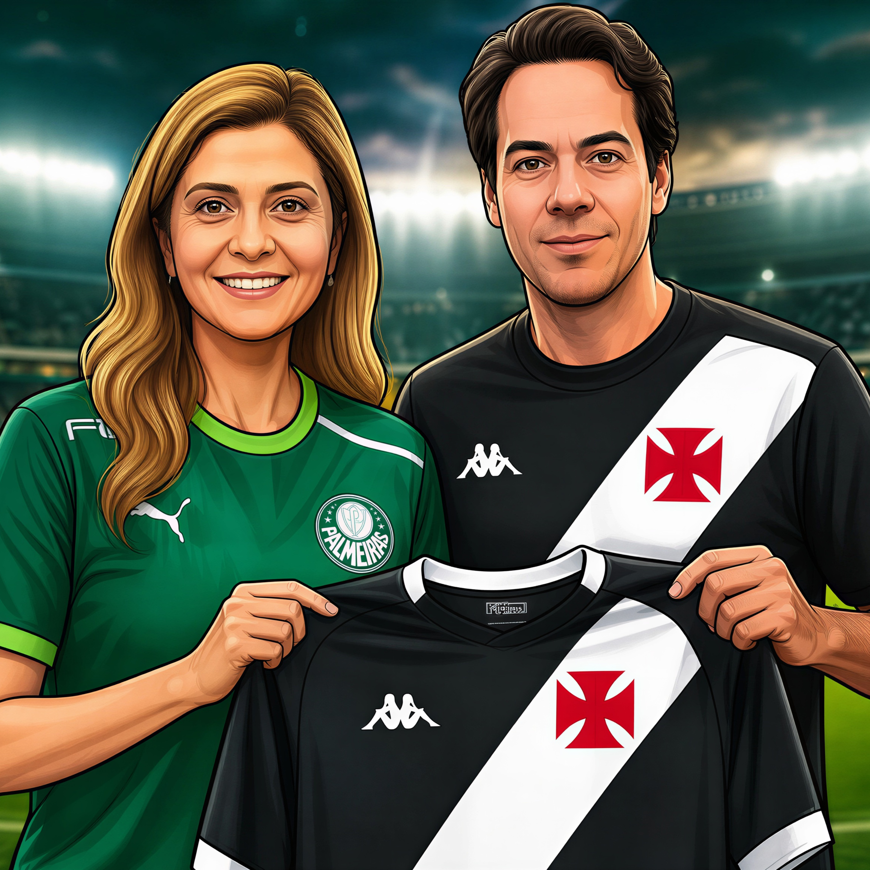 Desenhando o conflito de interesses da venda da SAF do Vasco: Leila Pereira, Crefisa e Lamacchia episode artwork