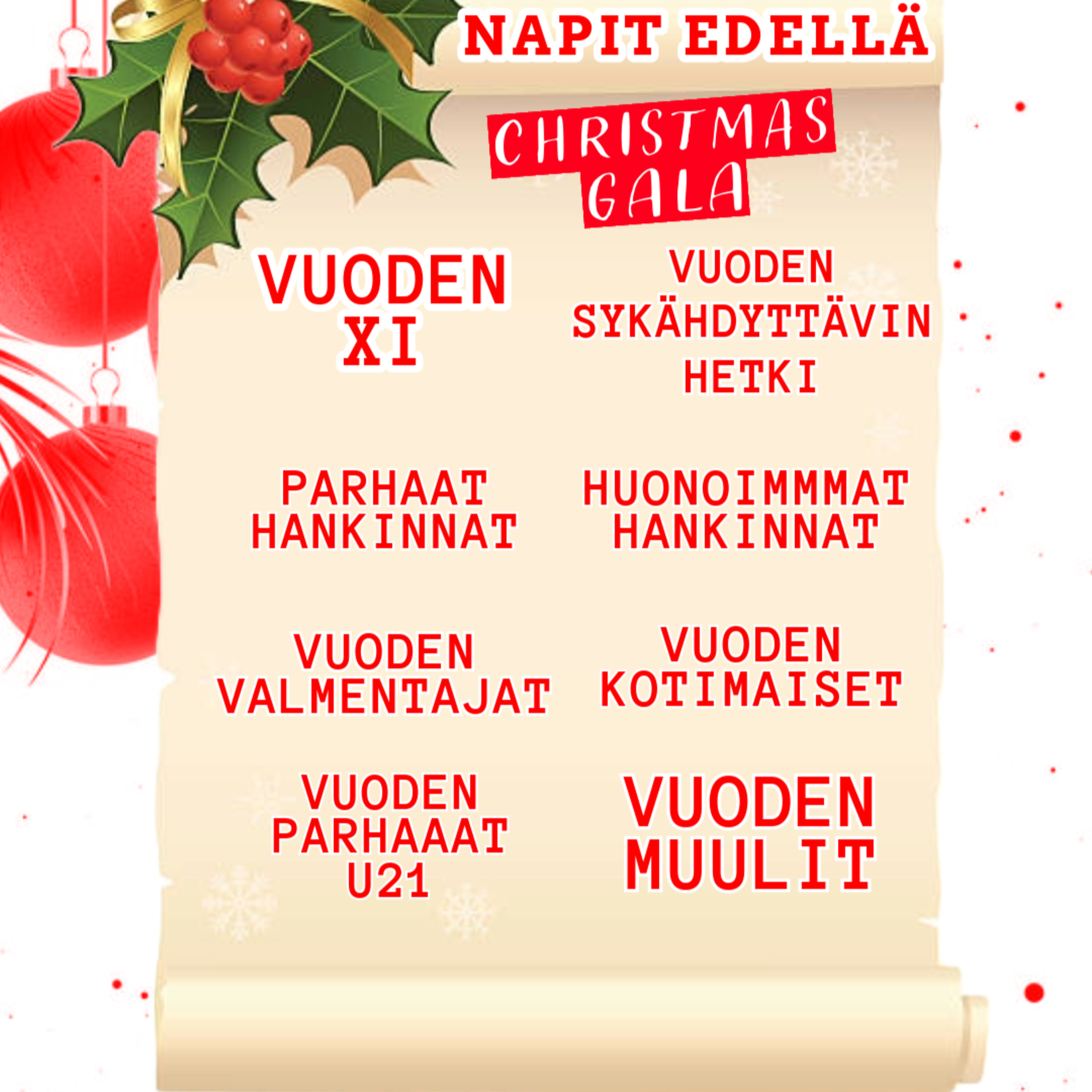 Napit Edellä