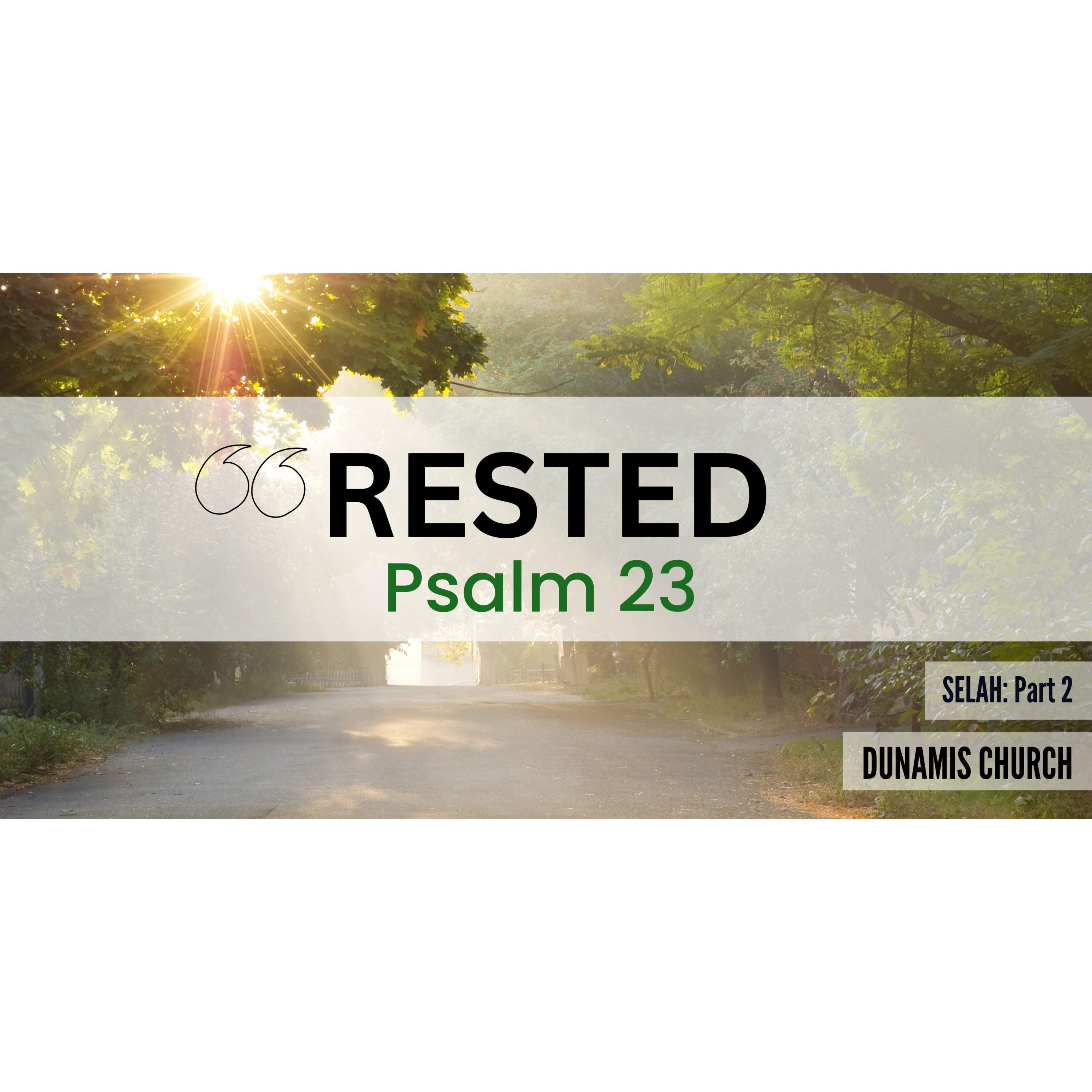 Peter Hartley - 26/03/23 - “Rested | Psalm 23 - Selah (Part 2)” episode artwork