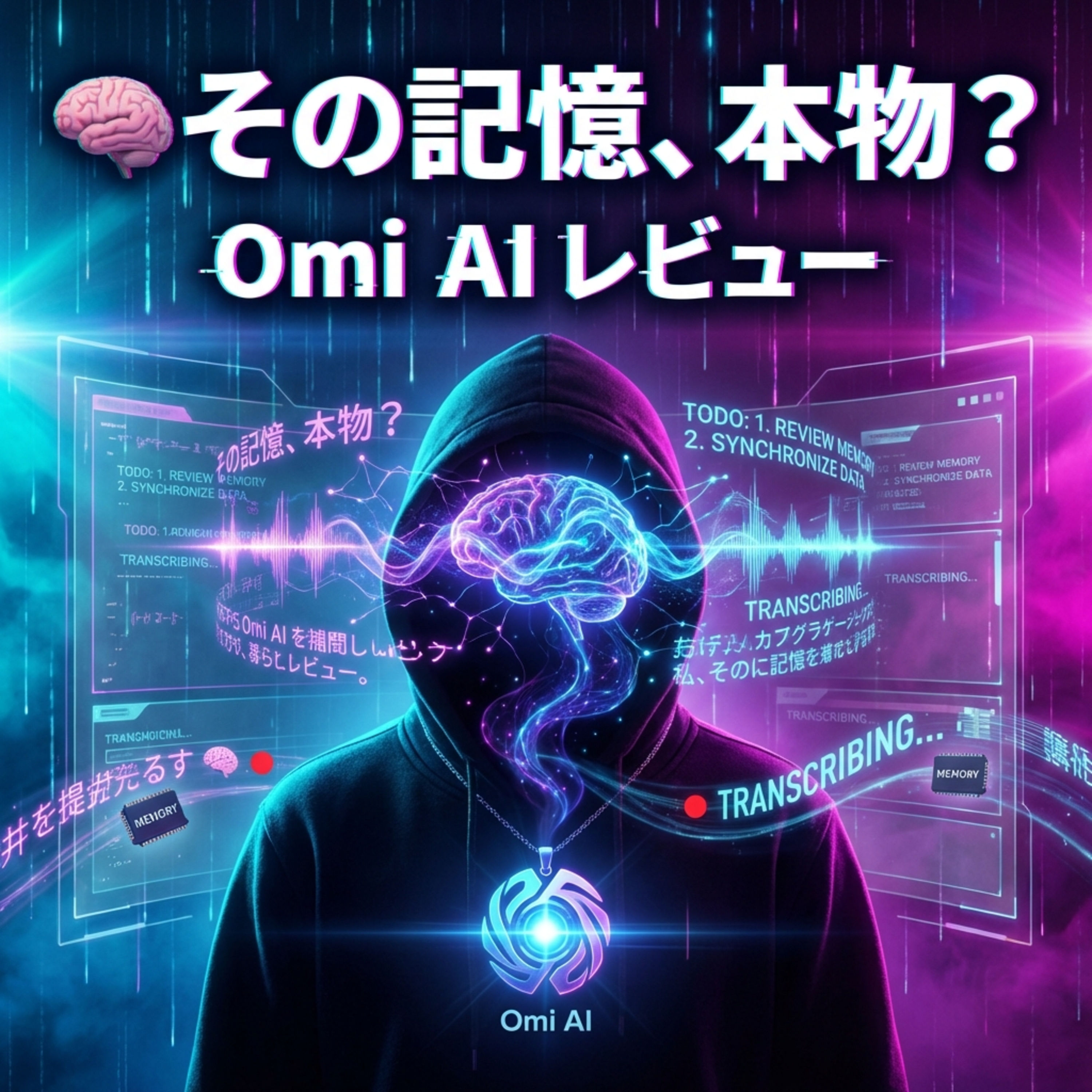 🧠その記憶、本物？記憶の差込み＆改竄が現実に？無意識のひとり言がToDoリストに！OmiAIレビュー常時録音がもたらす未来と違和感 