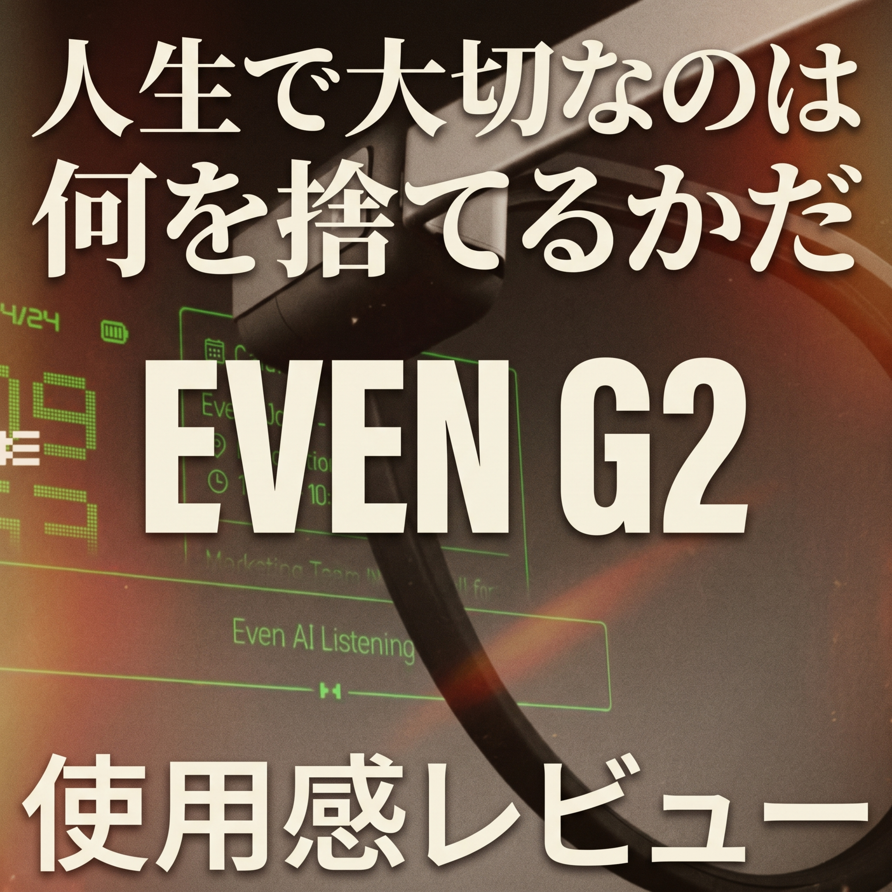 話題の「EVEN G2」は子供騙しAIスマートグラス🥺一般人は買うと失敗？それでも最高と断言する理由