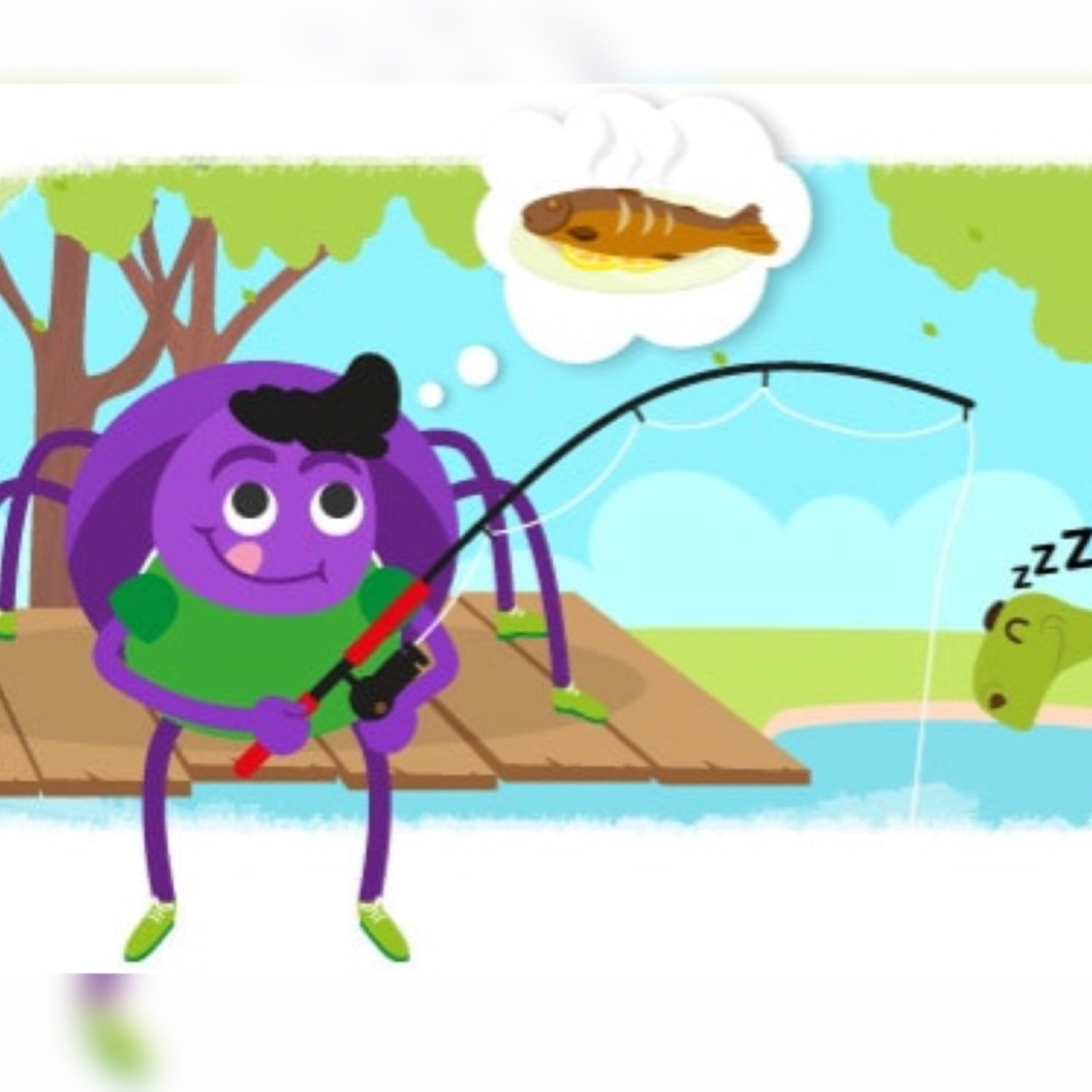 Anansi y Tortuga van de pesca