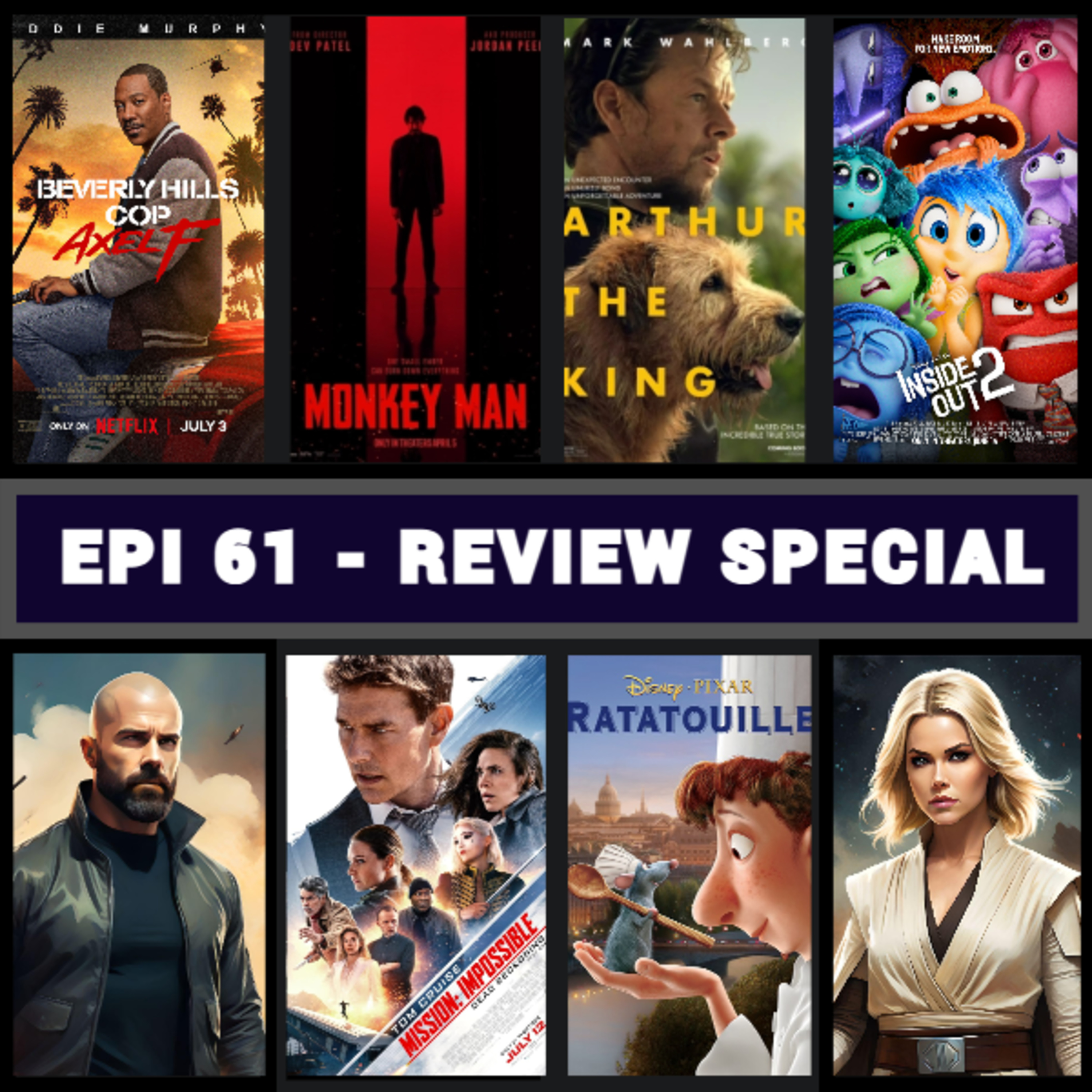 Epi 61 - Film Review Special - Our Latest Top 8 Films plus quiz - Top 8 Movies Podcast
