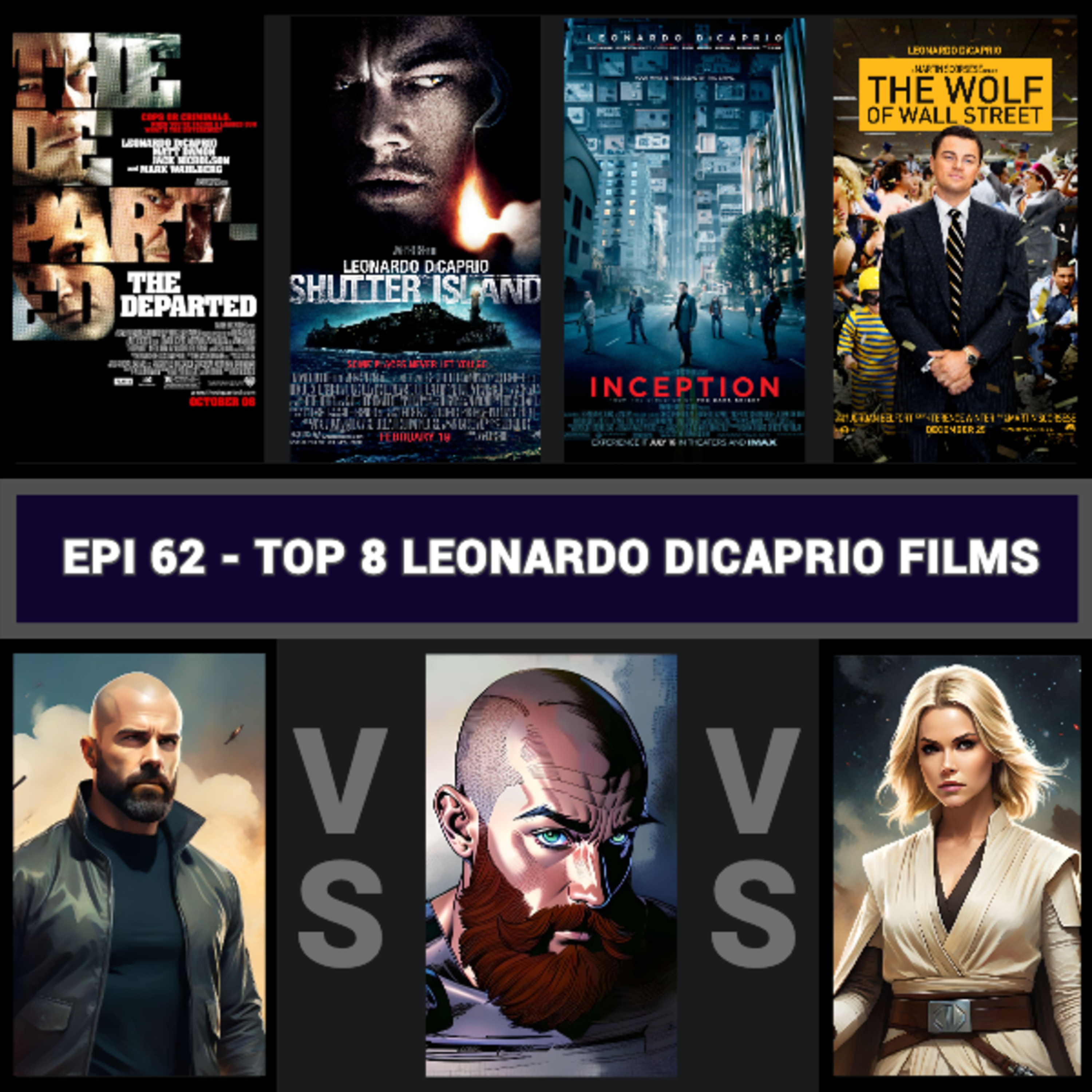 Epi 62 - Top 8 Leonardo DiCaprio Films - Movie List Podcast