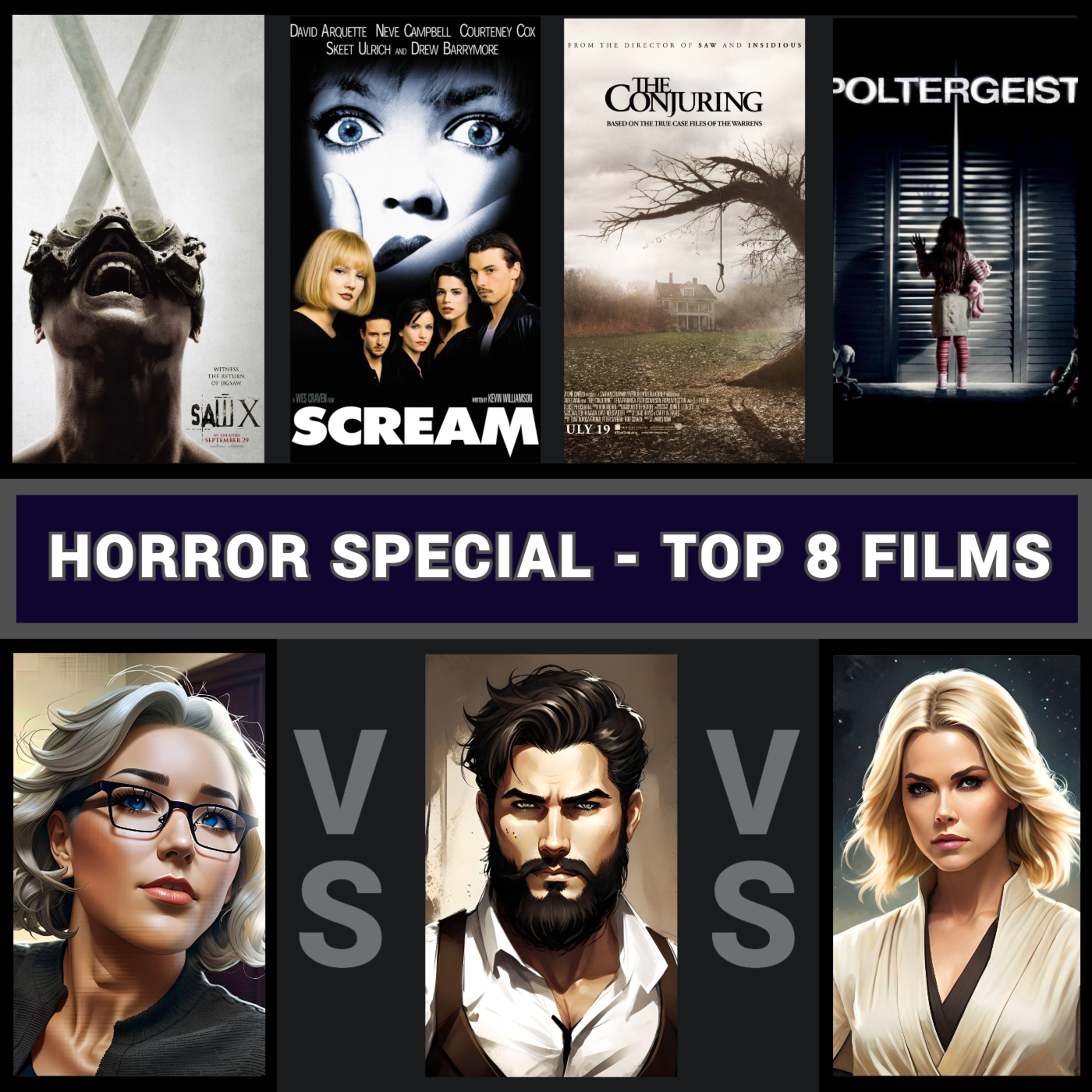 HALLOWEEN SPECIAL - Top 8 Horror Films - Top 8 Movies Podcast - Movie List Podcast