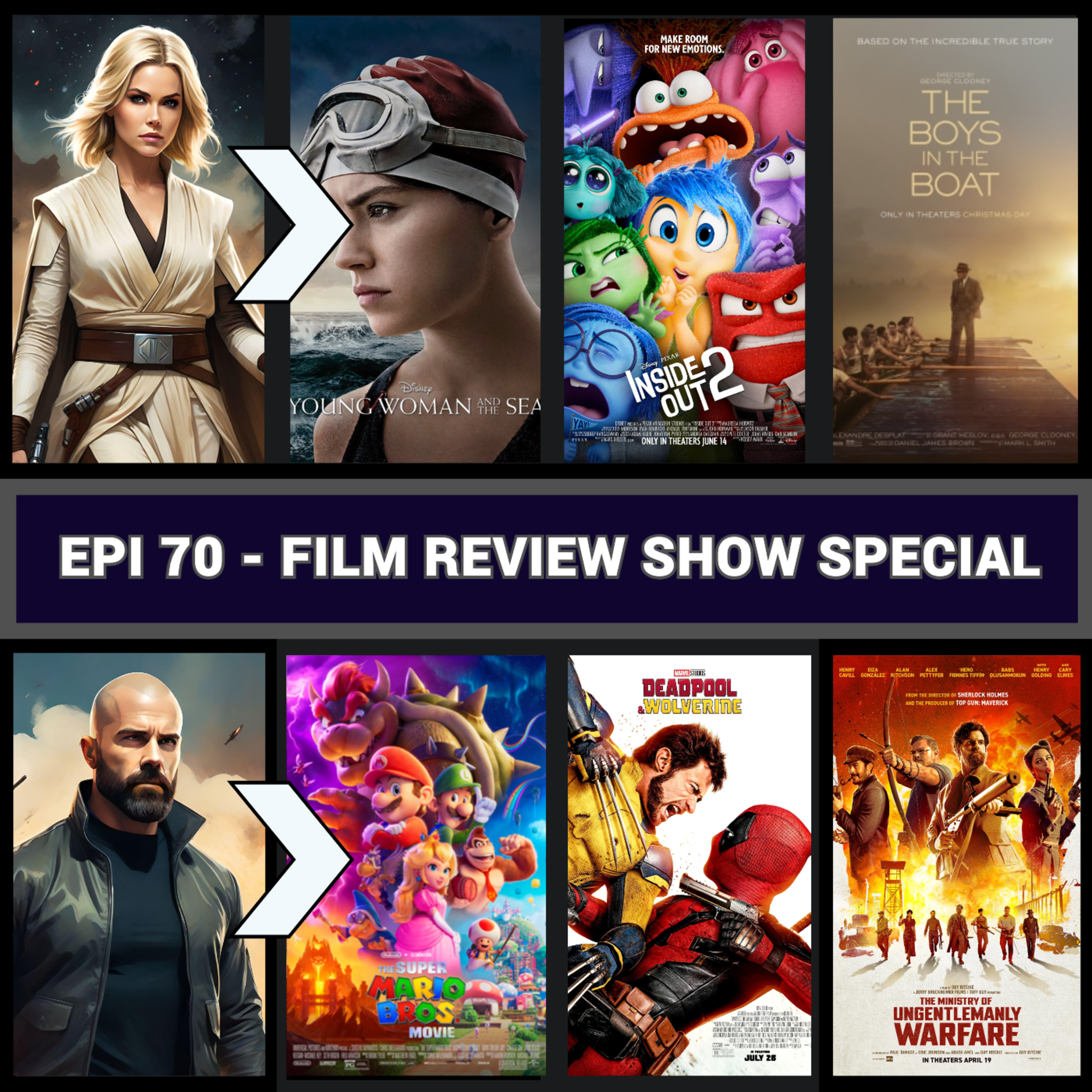 Epi 70 - Film Review Special - Our Latest Top 8 Films plus quiz - Top 8 Movies Podcast
