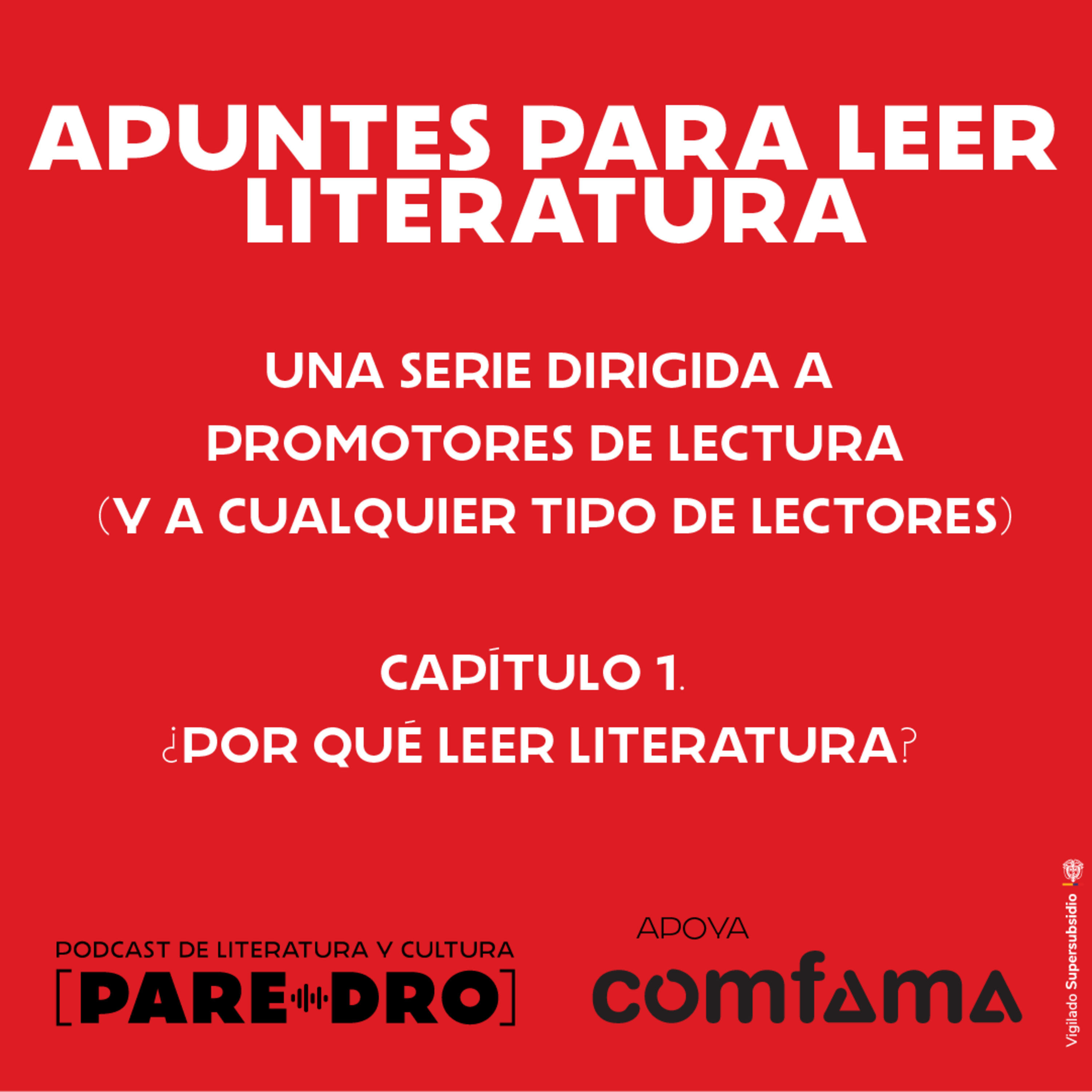 Apuntes para leer literatura: 1. ¿Por qué leer literatura ?