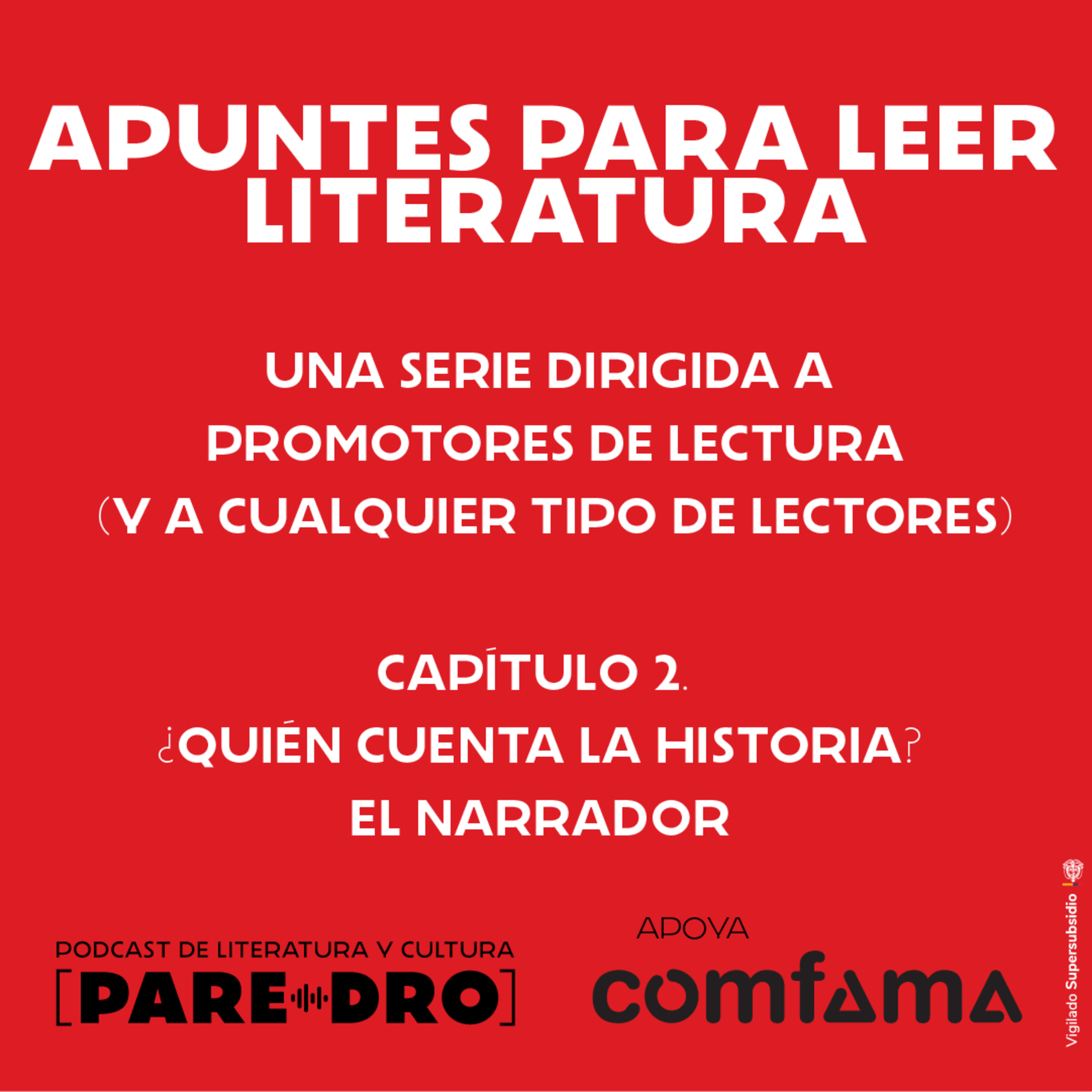 Apuntes para leer literatura. ¿Quién cuenta la historia? El narrador.