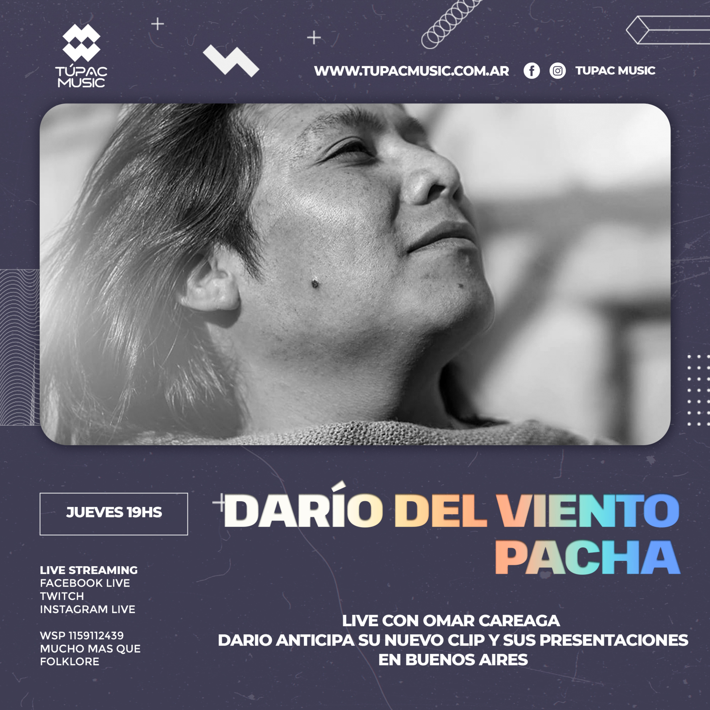 DARIO DEL VIENTO en PACHA | #tupacmusic #pacha  episode artwork