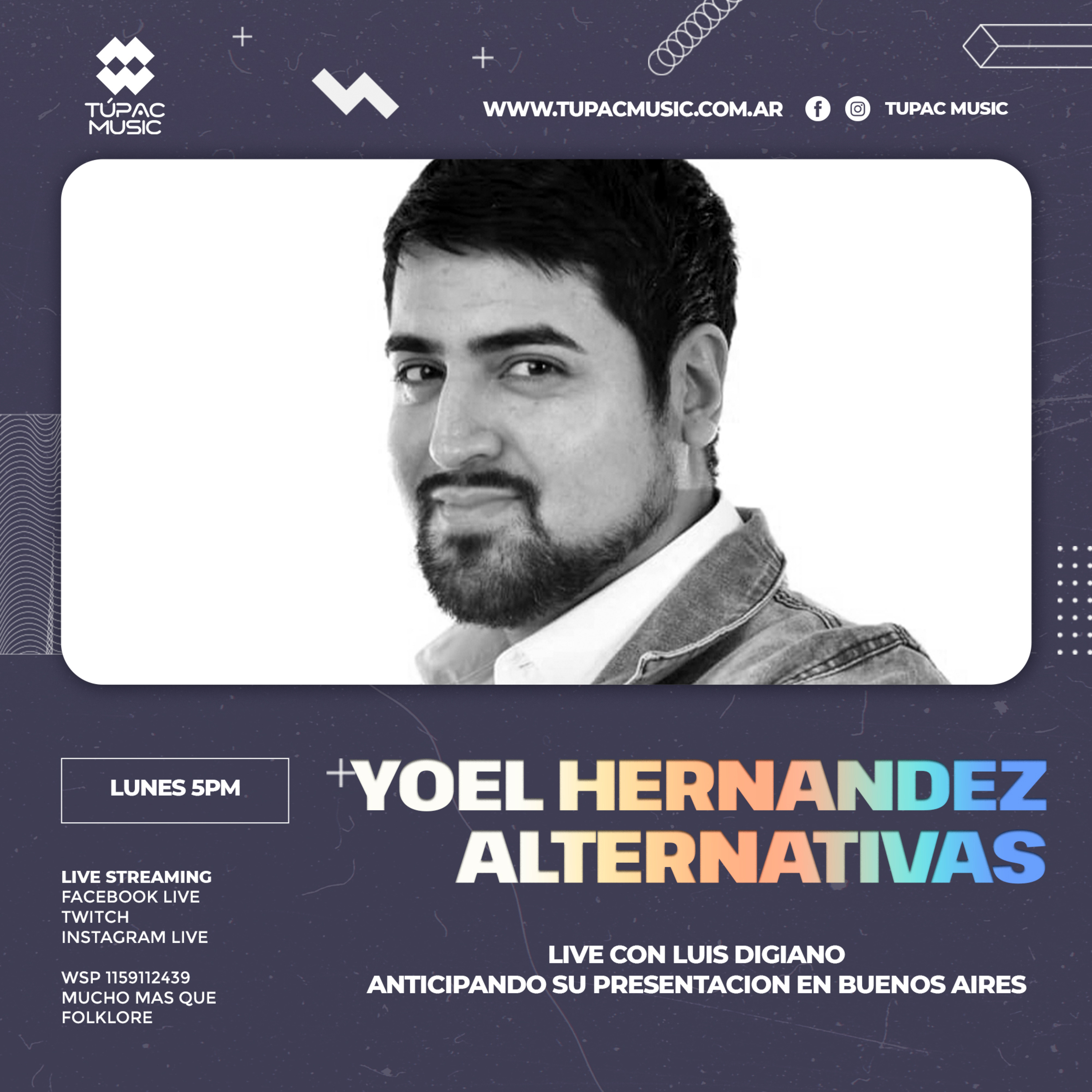 “Yoel Hernández, del sur a la Trastienda" #tupacmusic #Alternativas episode artwork