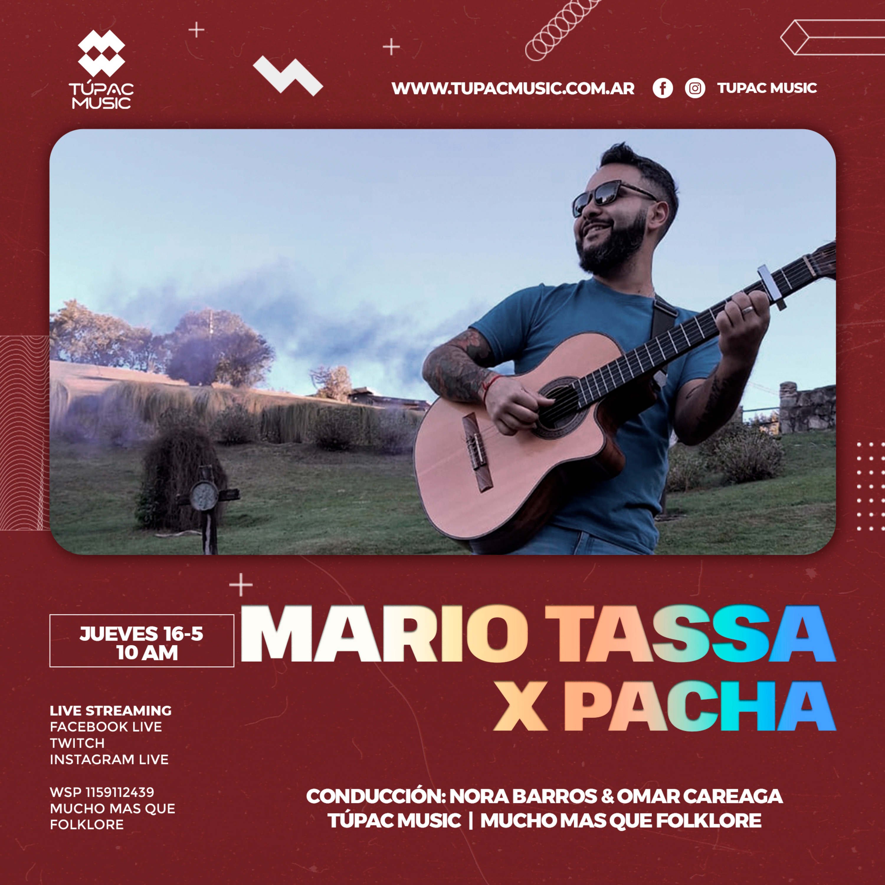 PACHA #tupacmusic MARIO TASSA & ENTRAMADOS episode artwork