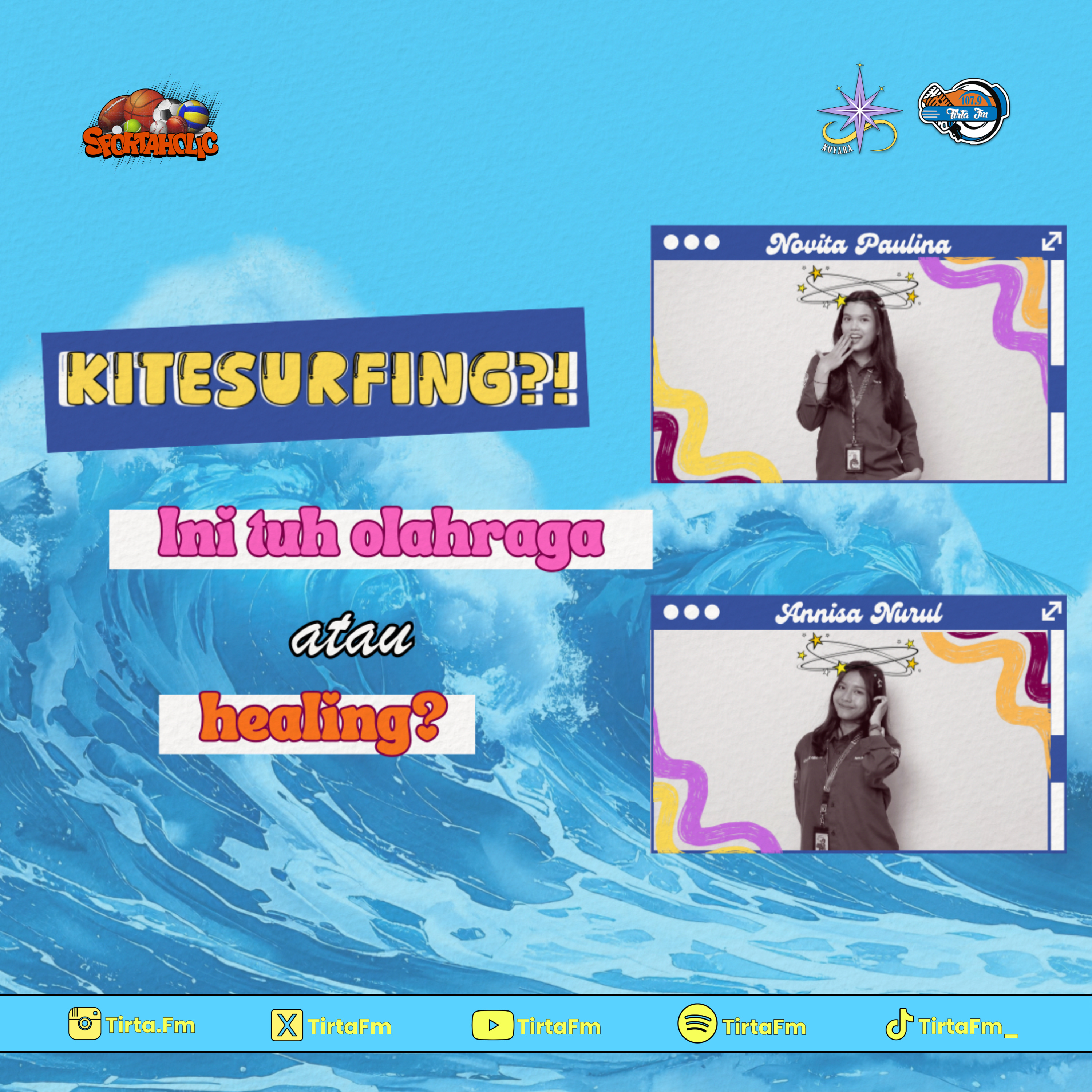 Sportaholic #1 | KITESURFING : Olahraga Sambil Healing😯🏖