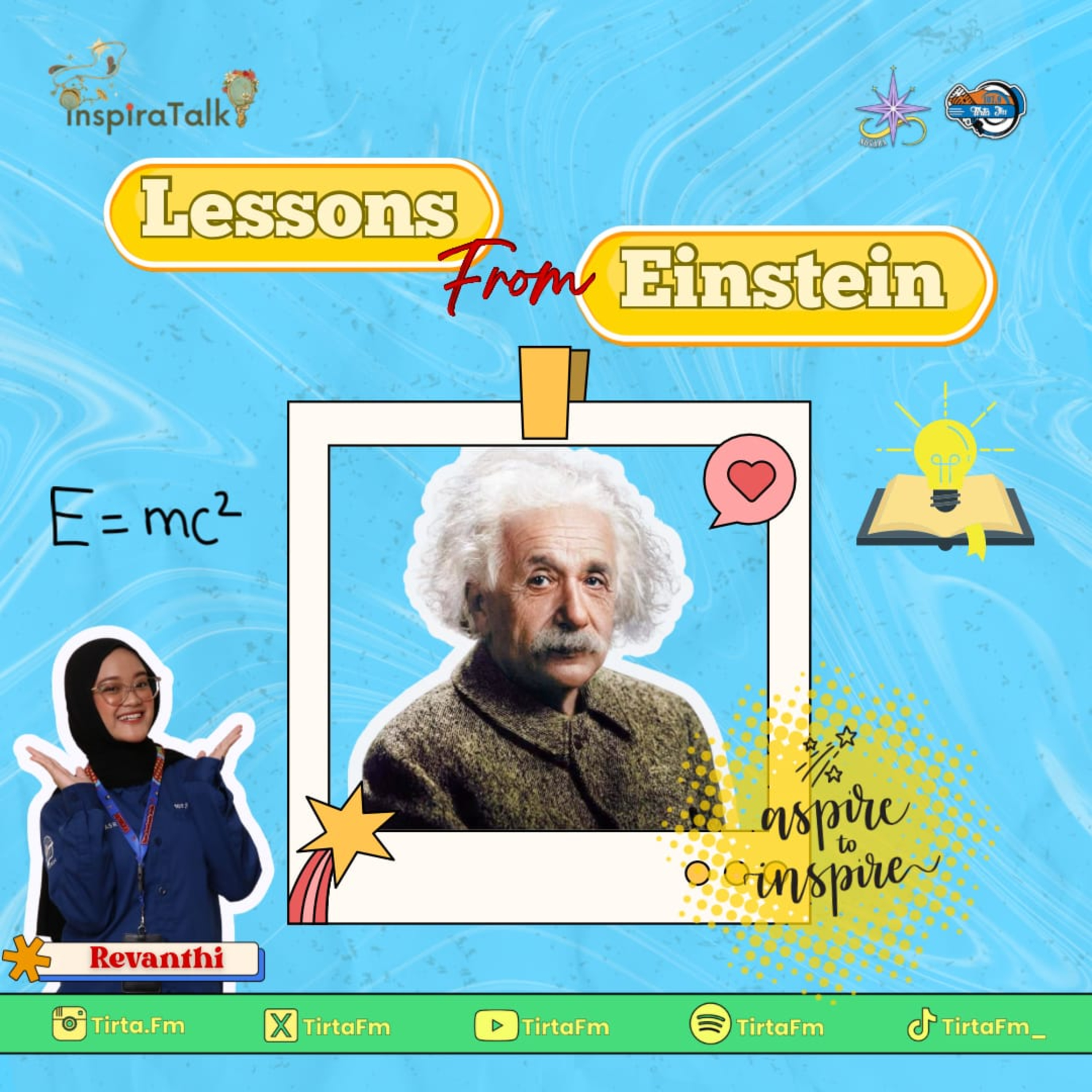 Inspiratalk #11 | Belajar Dari Albert Einstein: Pelan, Penasaran, dan Penuh Empati🙇‍♀️📝
