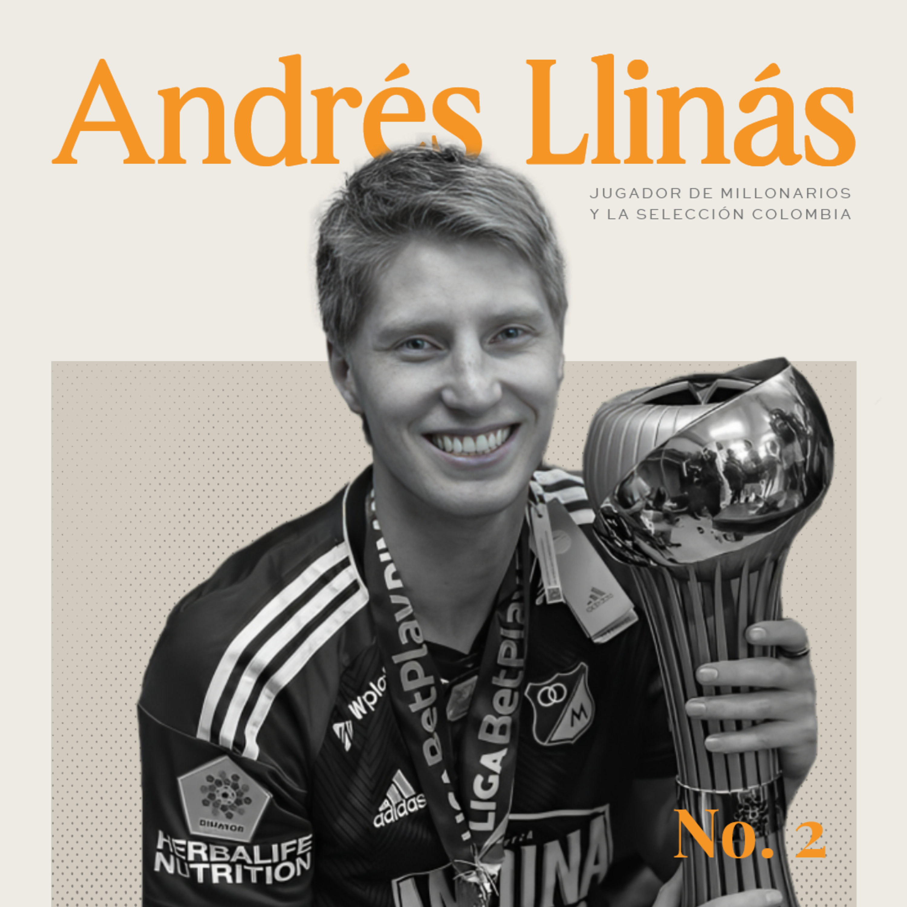 Andrés Llinás cumpliendo el sueño de muchos niños, ser un gran futbolista profesional.⚽