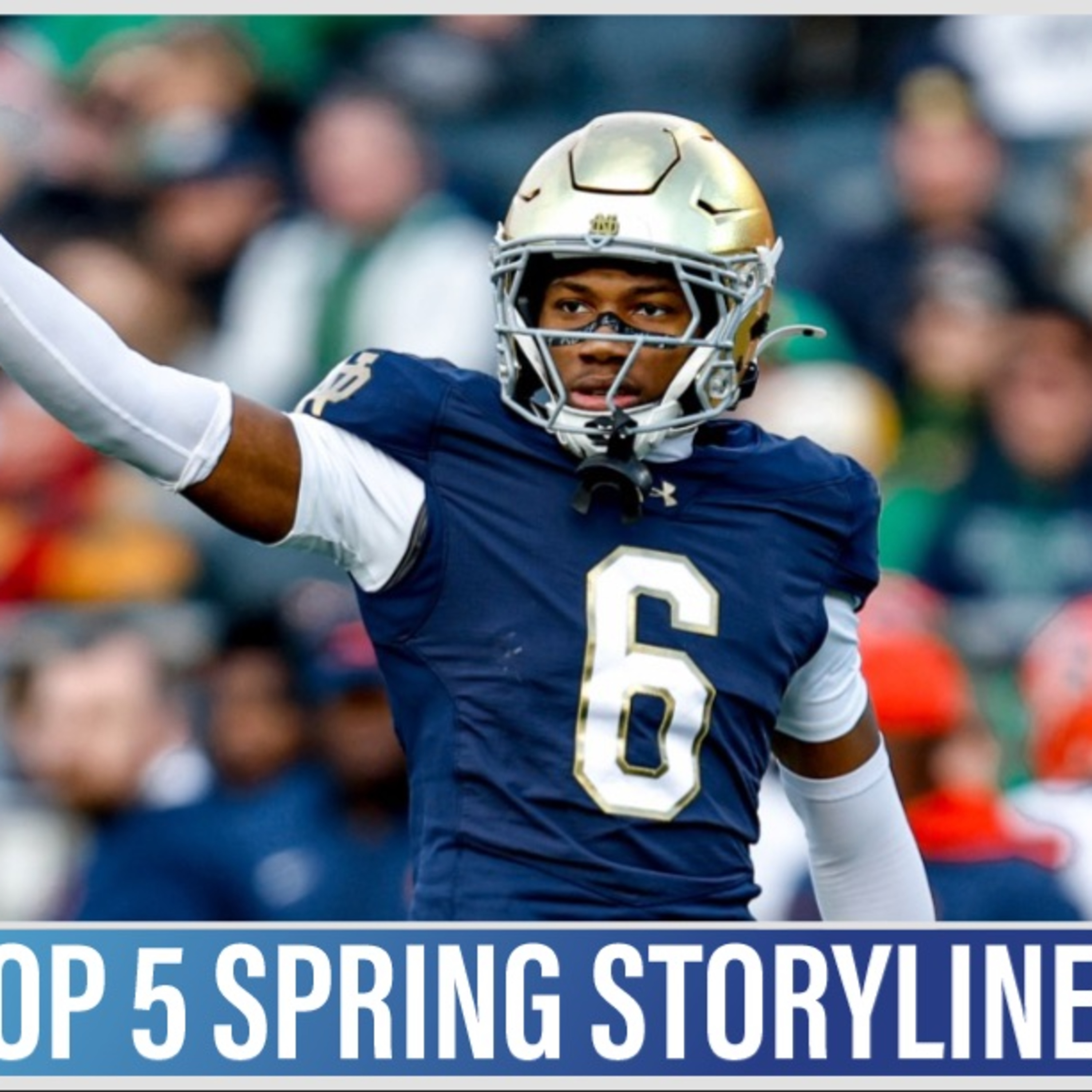 Top 5 Storylines On The Notre Dame Football Team Headed Into Spring episode artwork