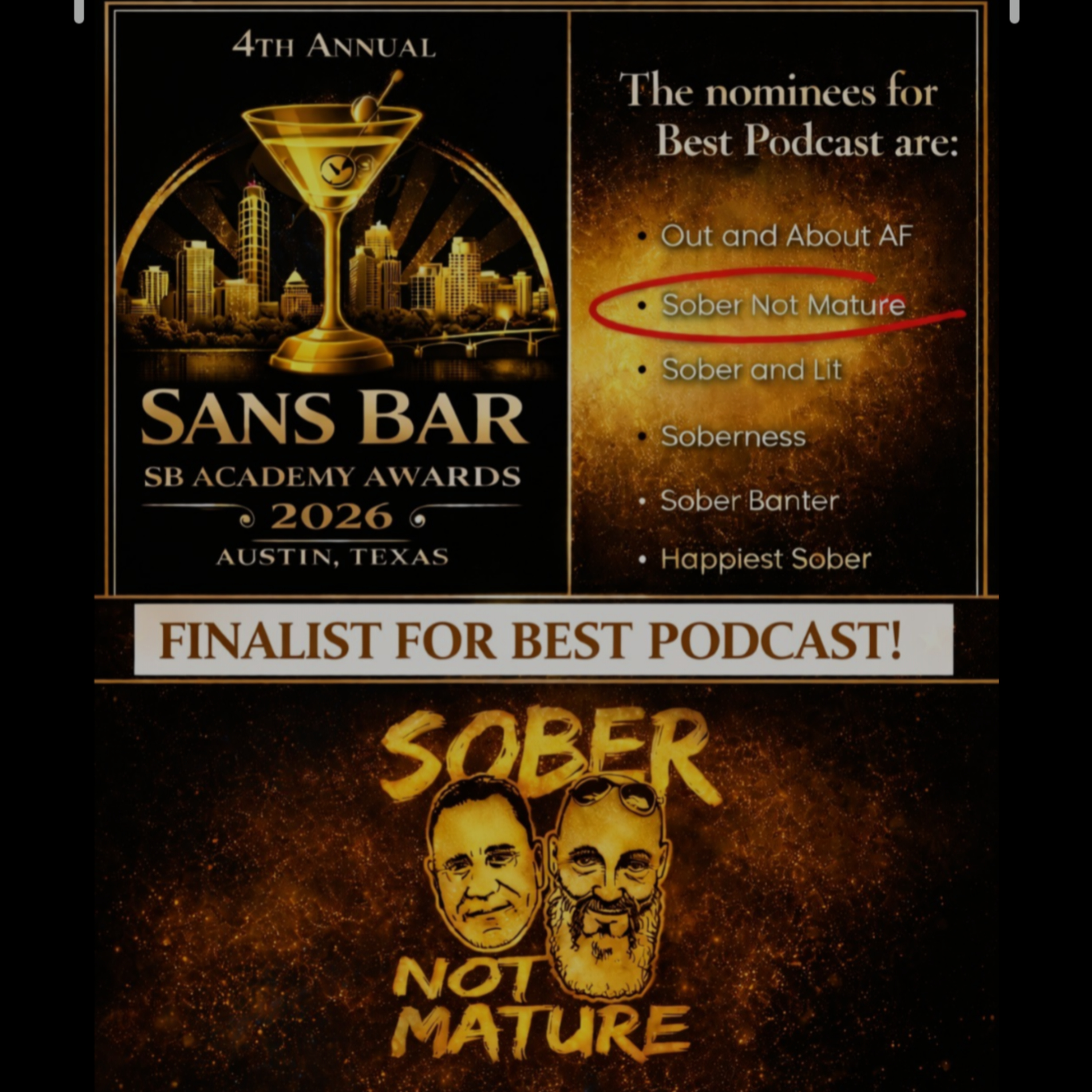SoberNotMature - Episode 208 (It's A Major Award [Nomination])