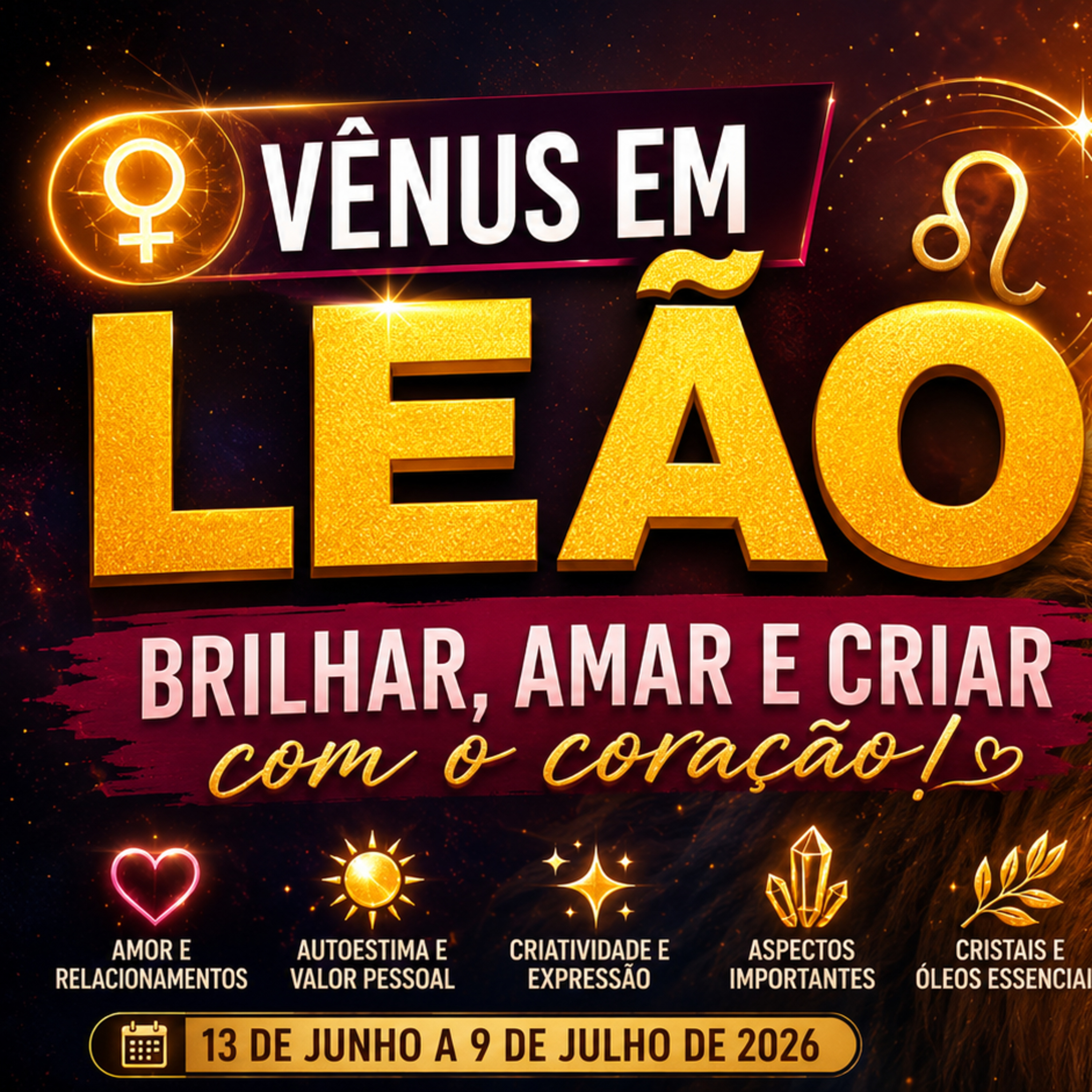Temporada de Vênus em Leão - Autoestima e Criança Interior episode artwork