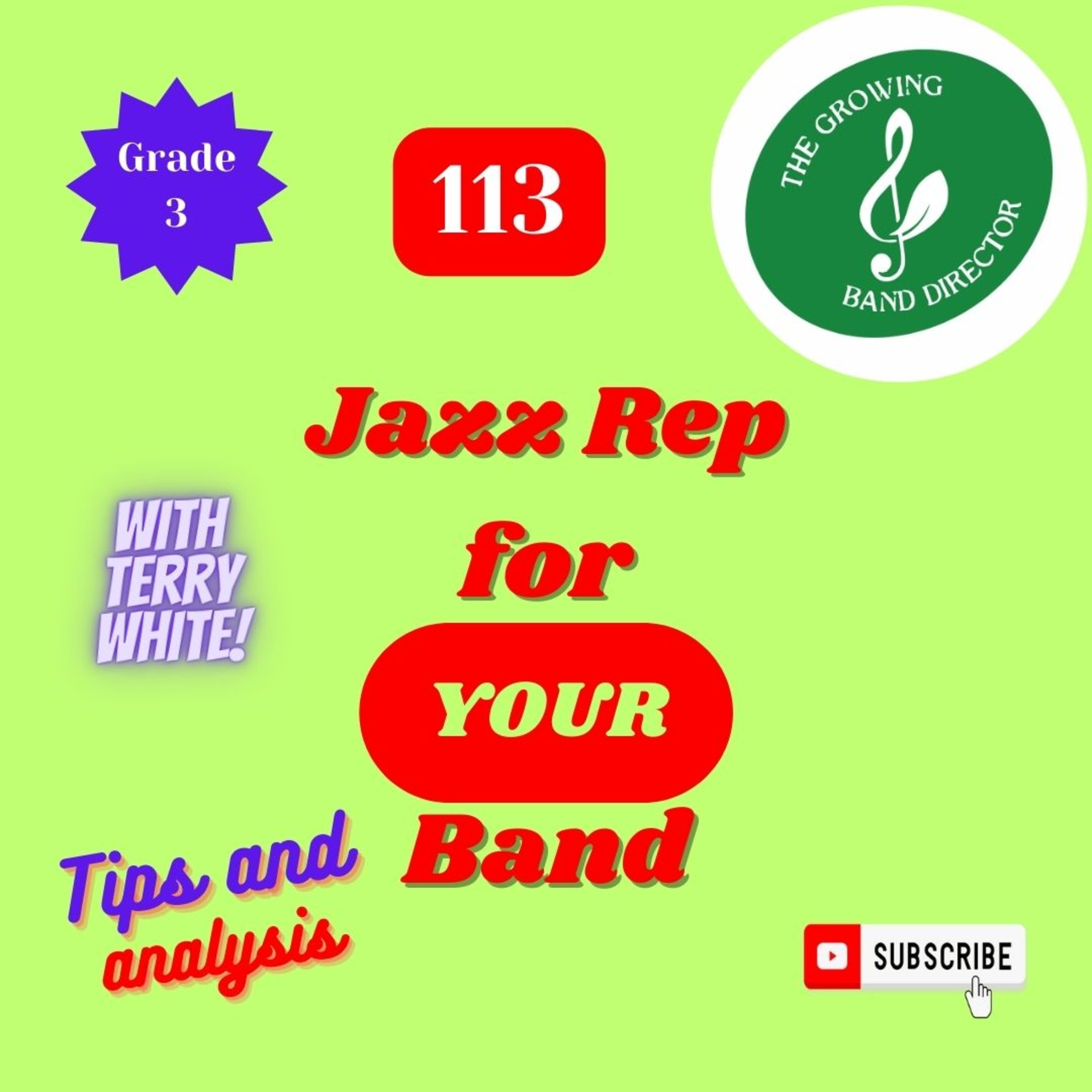 113 Jazz Rep Grade 3 Analysis and Tip with Terry White episode artwork