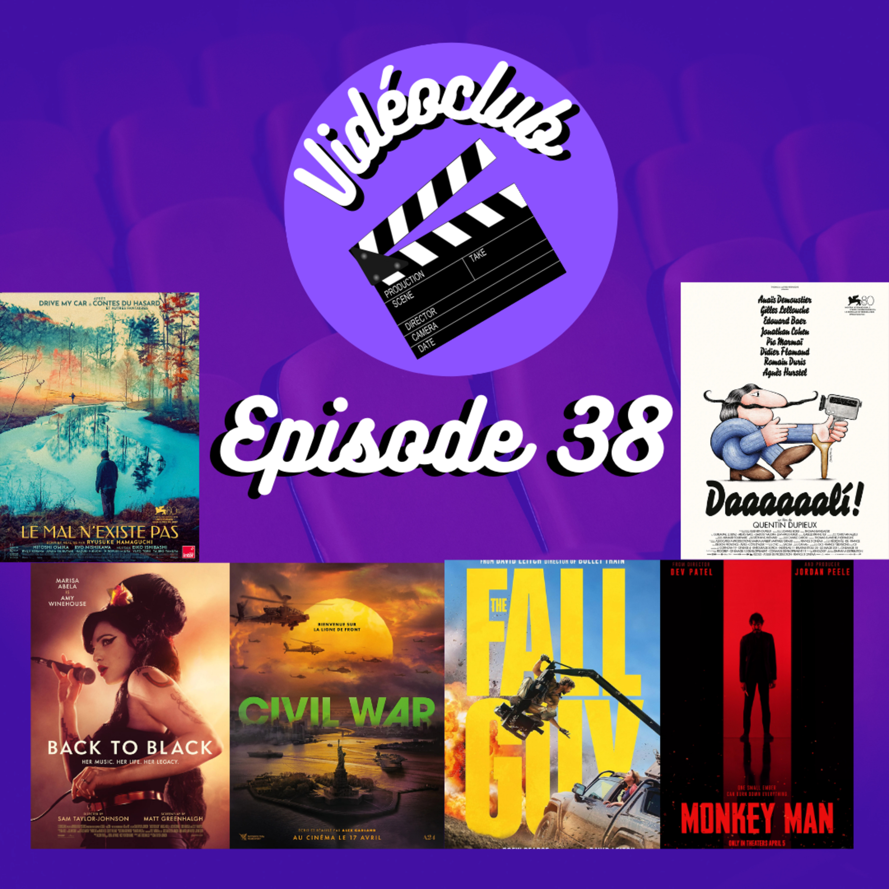 Ep.38 - VIDEOCLUB (Civil War, The Fall Guy, Monkey Man, Le Mal N'Existe Pas, Back to Black, Daaaaaalì & Ferrari)