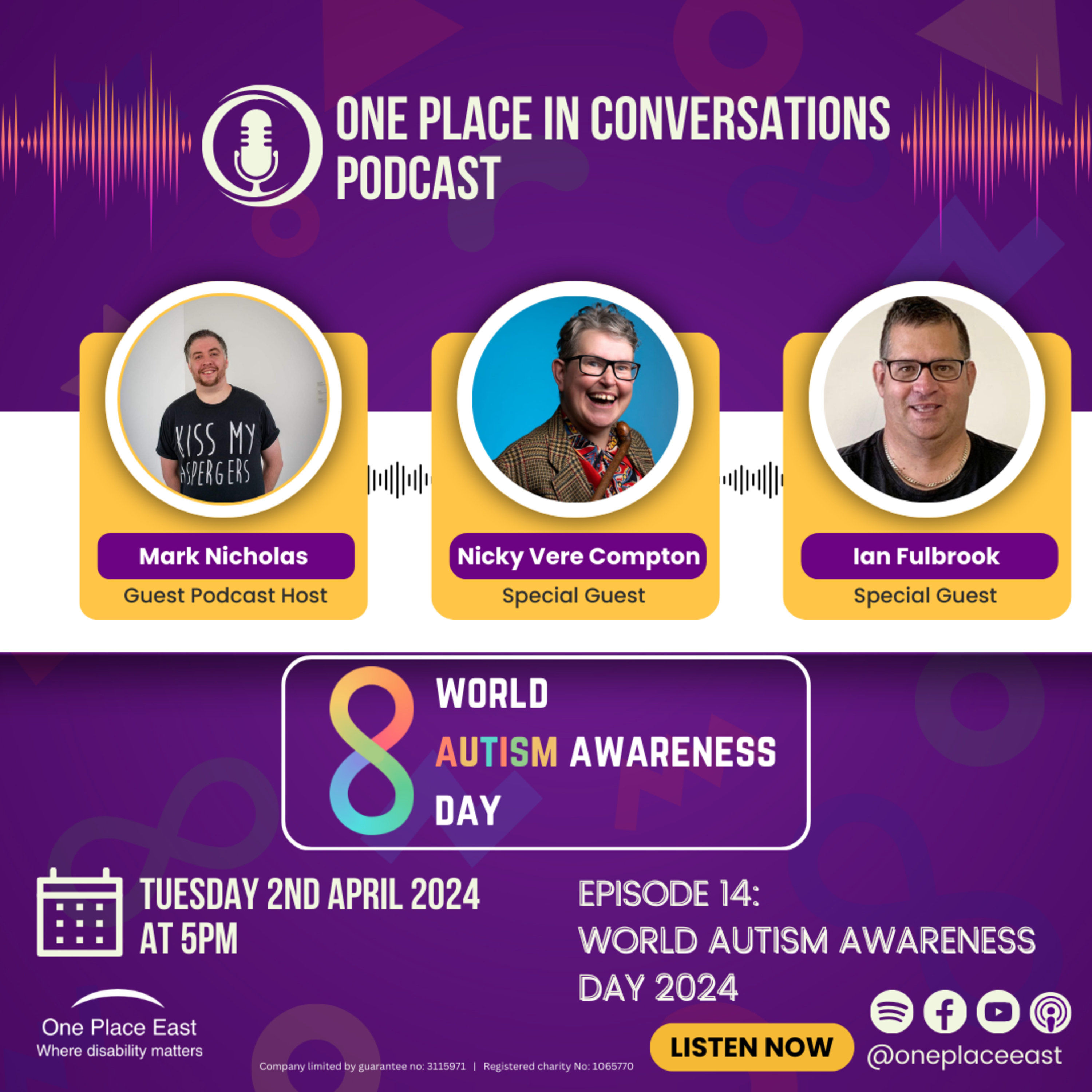 Ep 14 One Place in Conversations: World Autism Awareness Day 2024 episode artwork