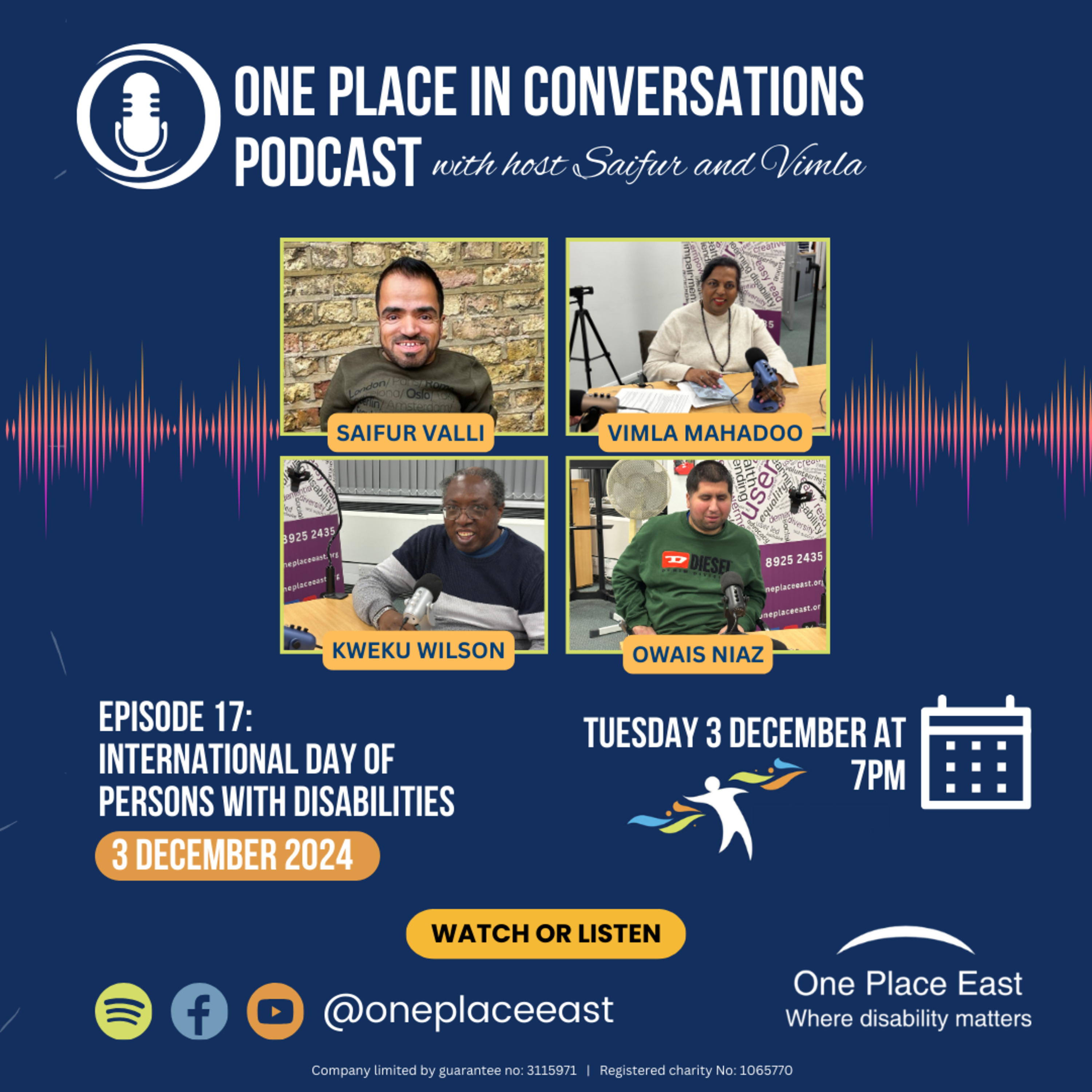 EP 17 One Place in Conversations: International Day of Persons with Disabilities 2024 episode artwork