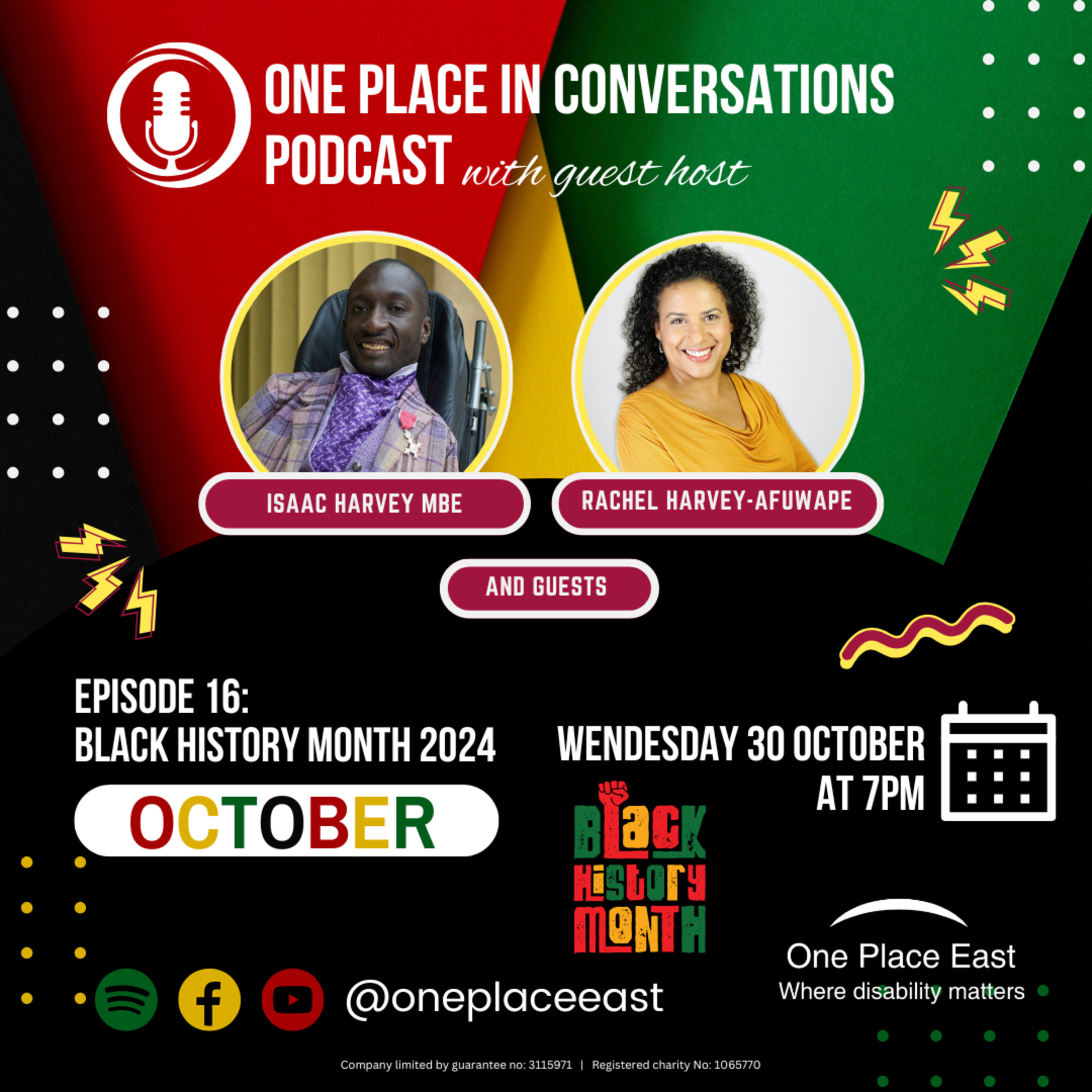 EP 16 One Place in Conversations: Black History Month 2024 episode artwork