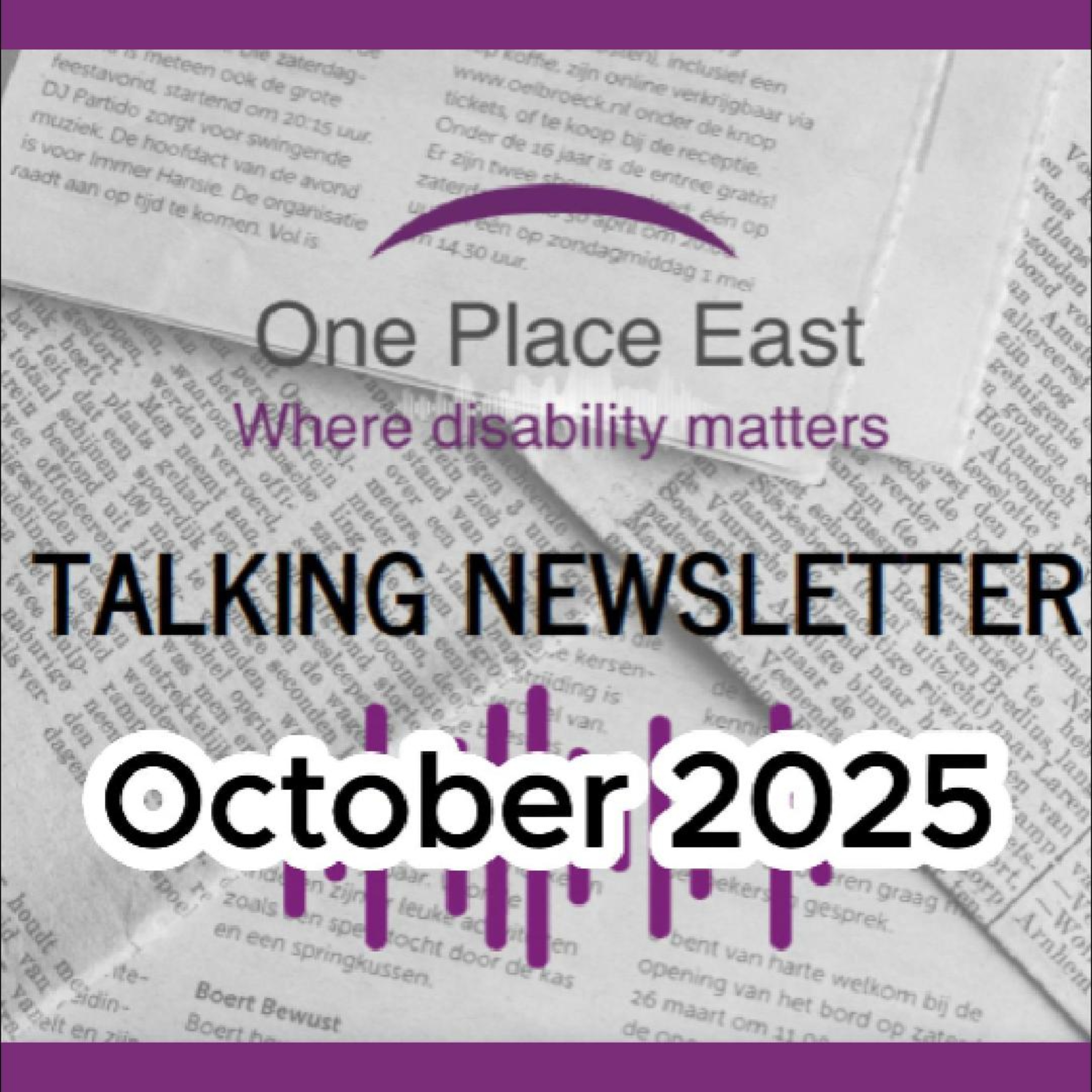 29 One Place East Talking Newsletter - October 2025 episode artwork