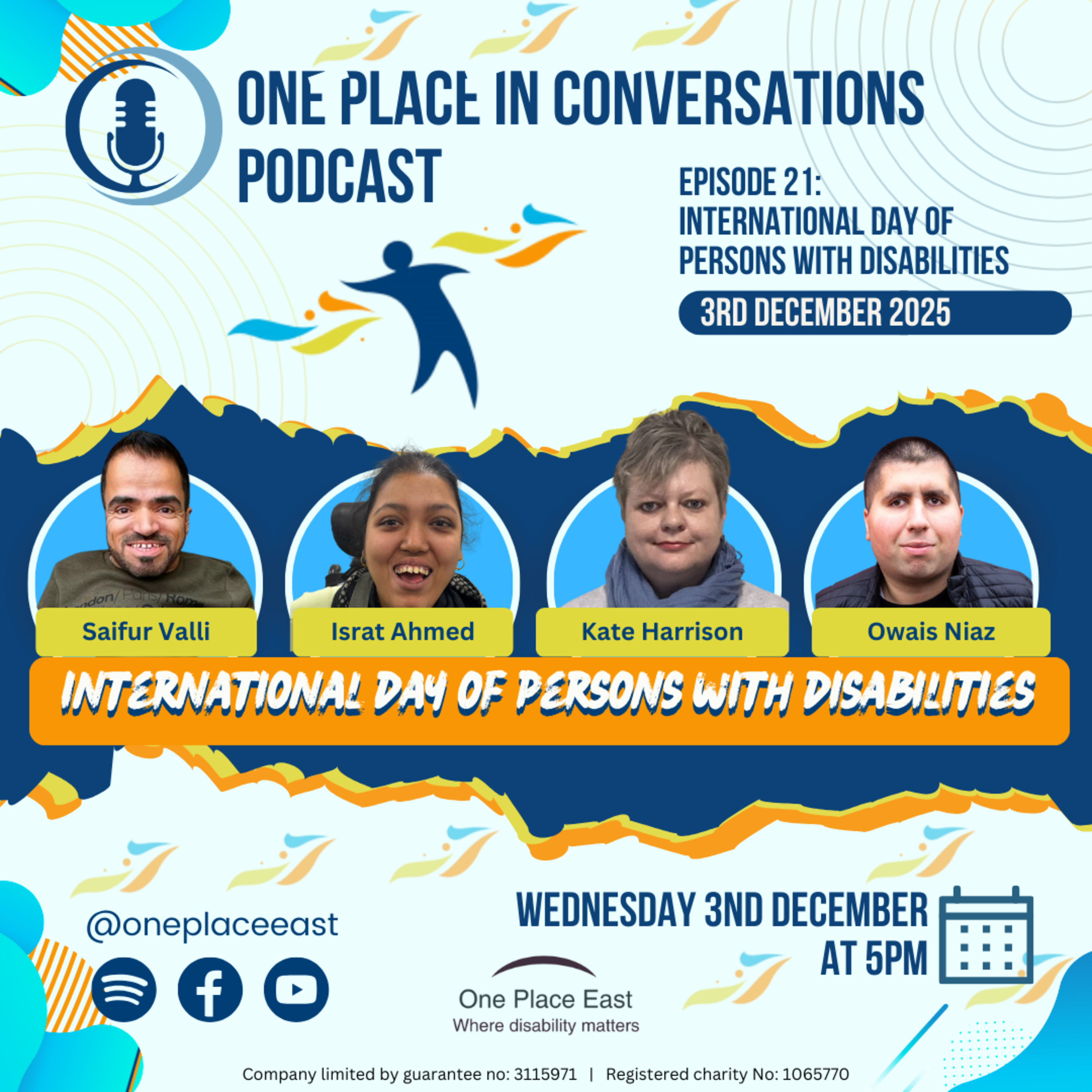 EP 21 One Place in Conversations: International Day of Persons with Disabilities 2025 episode artwork