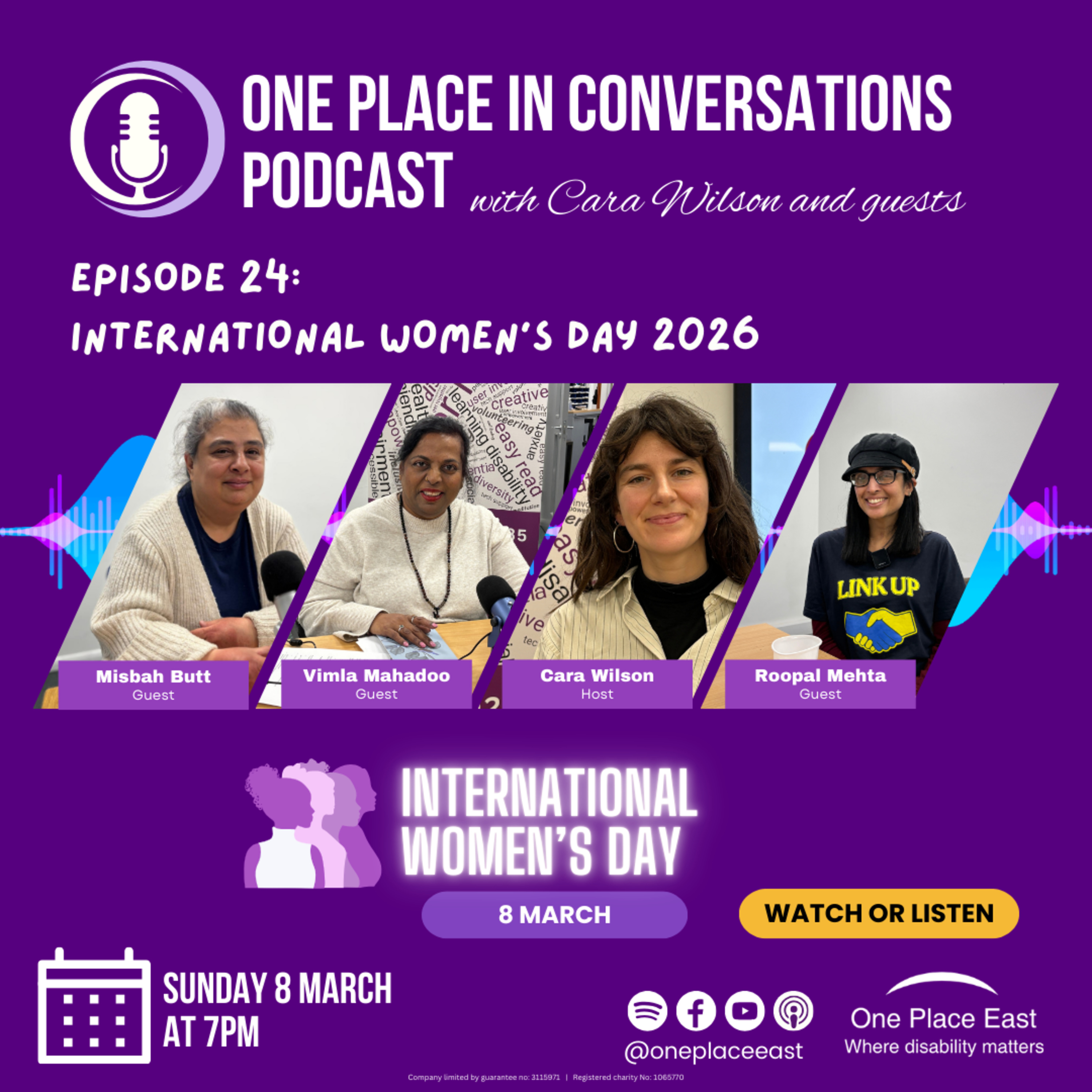 EP 24 One Place in Conversations: International Women's Day 2026 episode artwork