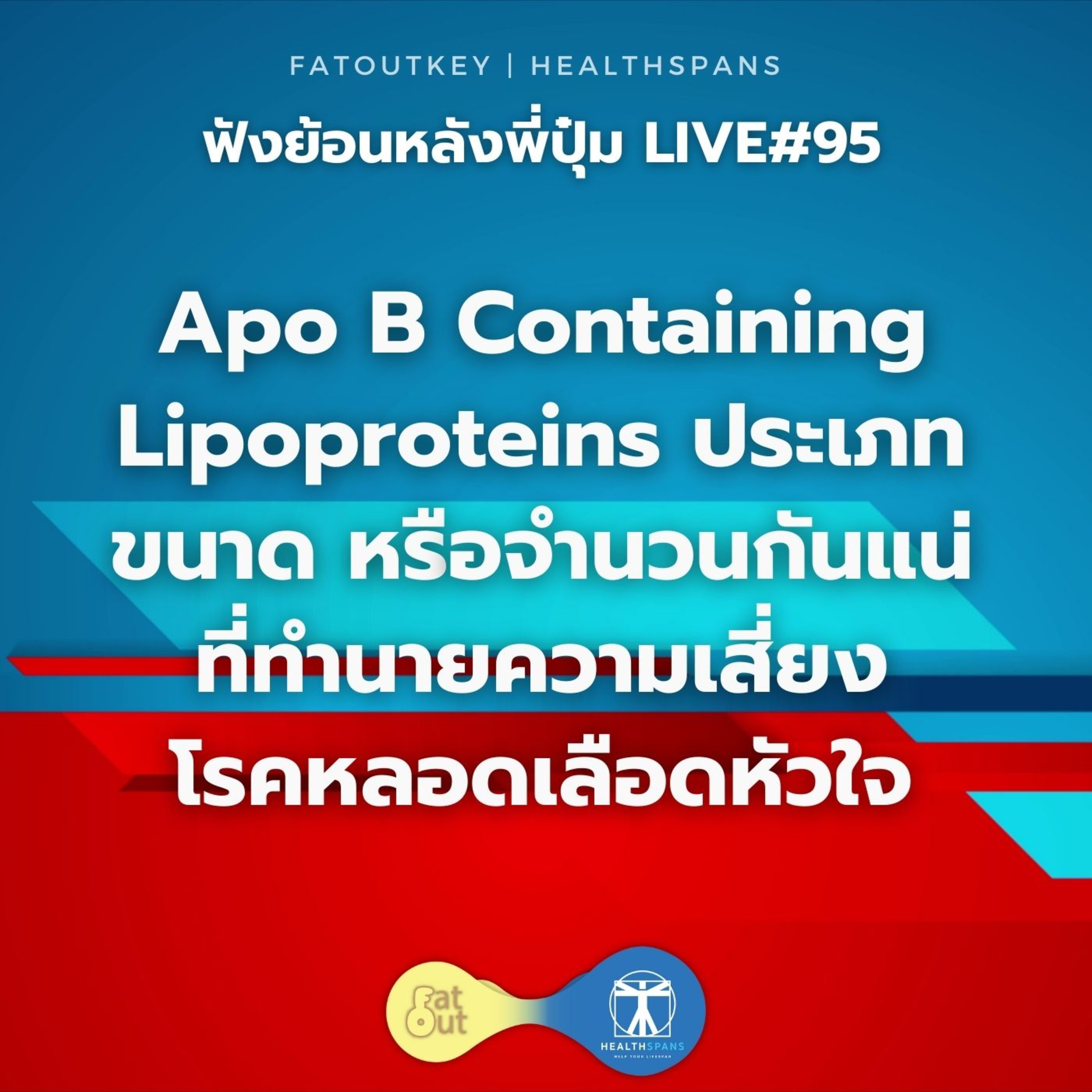 Apo B Containing Lipoproteins ประเภท ขนาด หรือจำนวนกันแน่ ที่ทำนายความเสี่ยงโรคหลอดเลือดหัวใจ (ไลฟ์#95) episode artwork