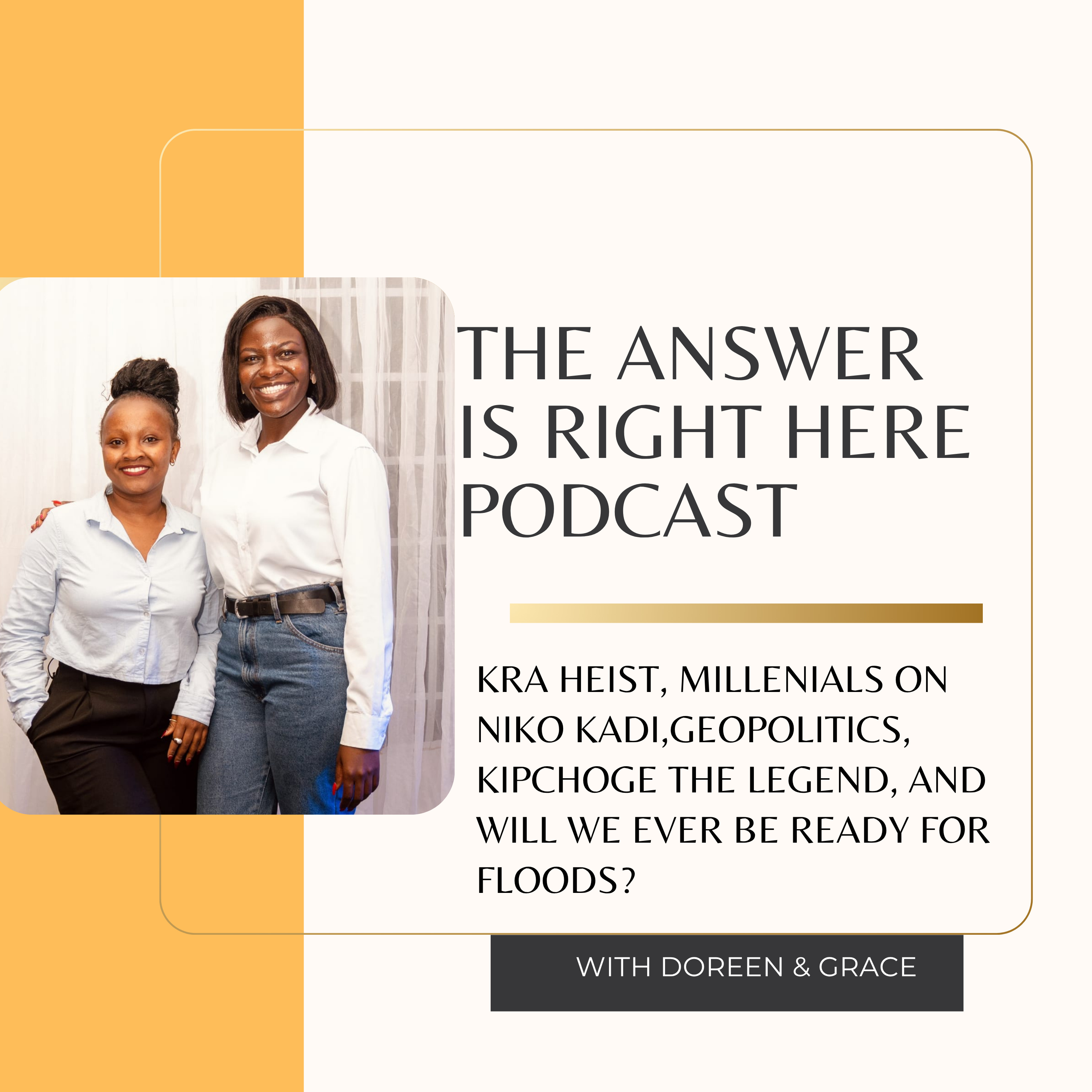 KRA heist, Millenials on niko kadi,Geopolitics, Kipchoge the legend, and will we ever be ready for floods? episode artwork
