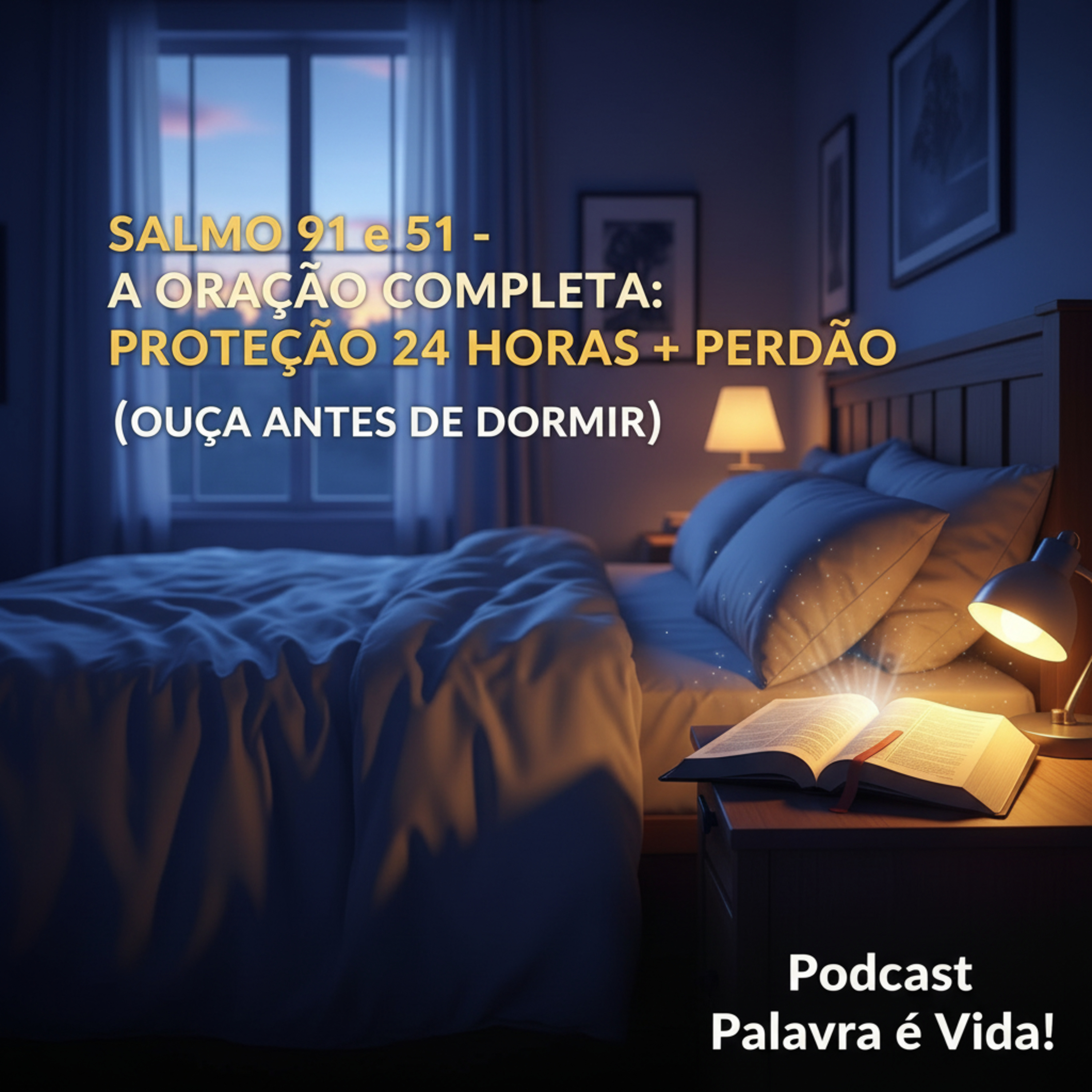Salmo 91 e 51 – A Oração Completa - Proteção 24h + Perdão (Ouça Antes de Dormir)