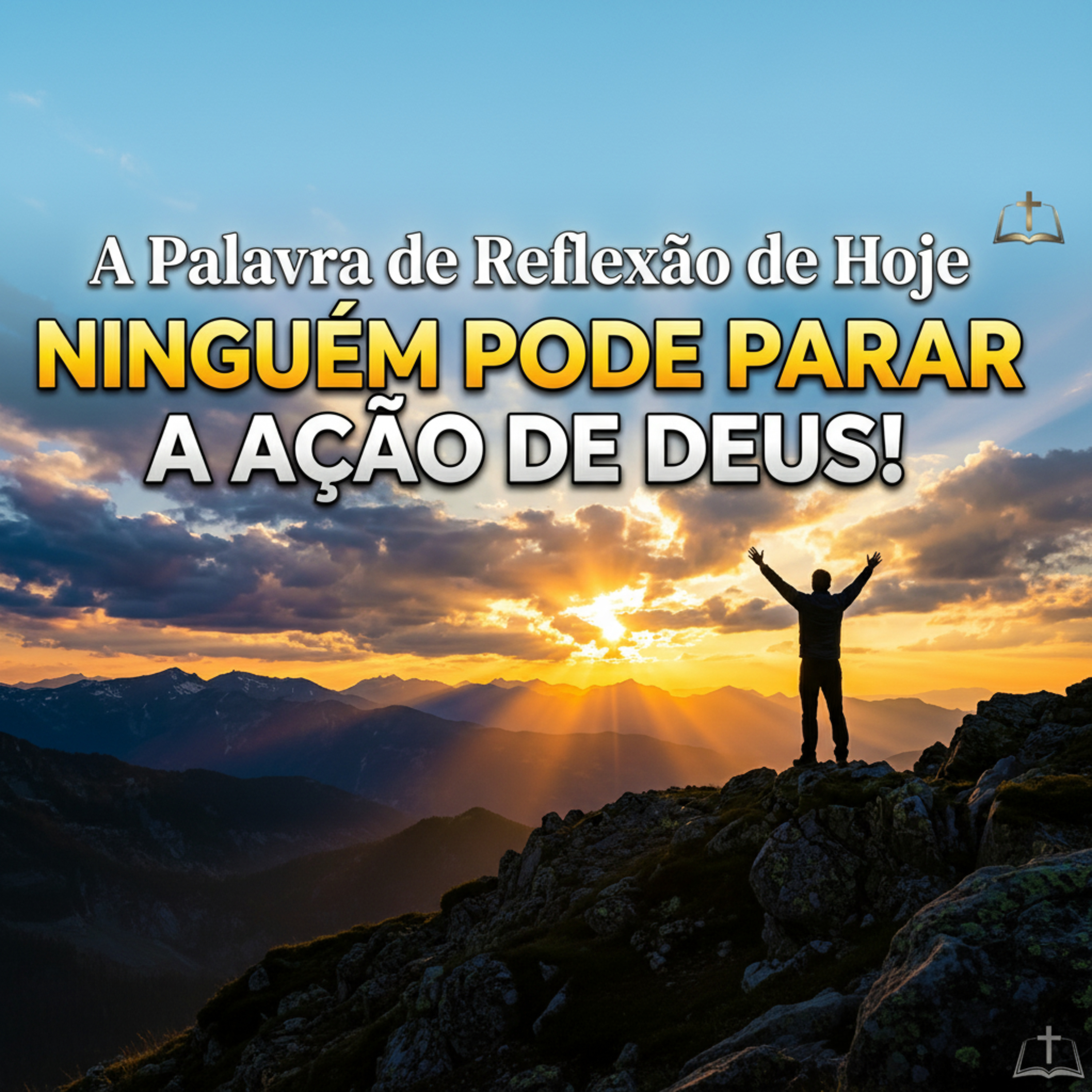 Palavra de Reflexão de Hoje - O Agir de Deus Ninguém Pode Impedir! 🔥🙌 (Sua Vitória é Certa)