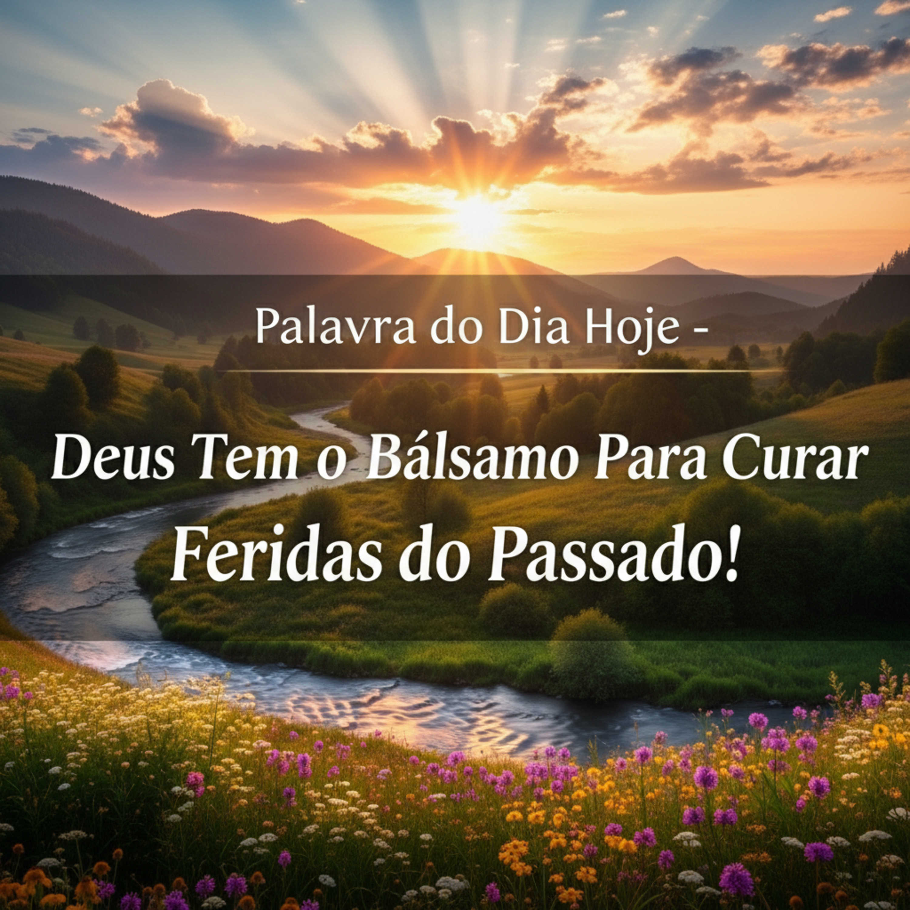 Palavra do Dia Hoje - Deus Tem o Bálsamo Para Curar Feridas Passadas! ✨ (Cura Interior e Paz)