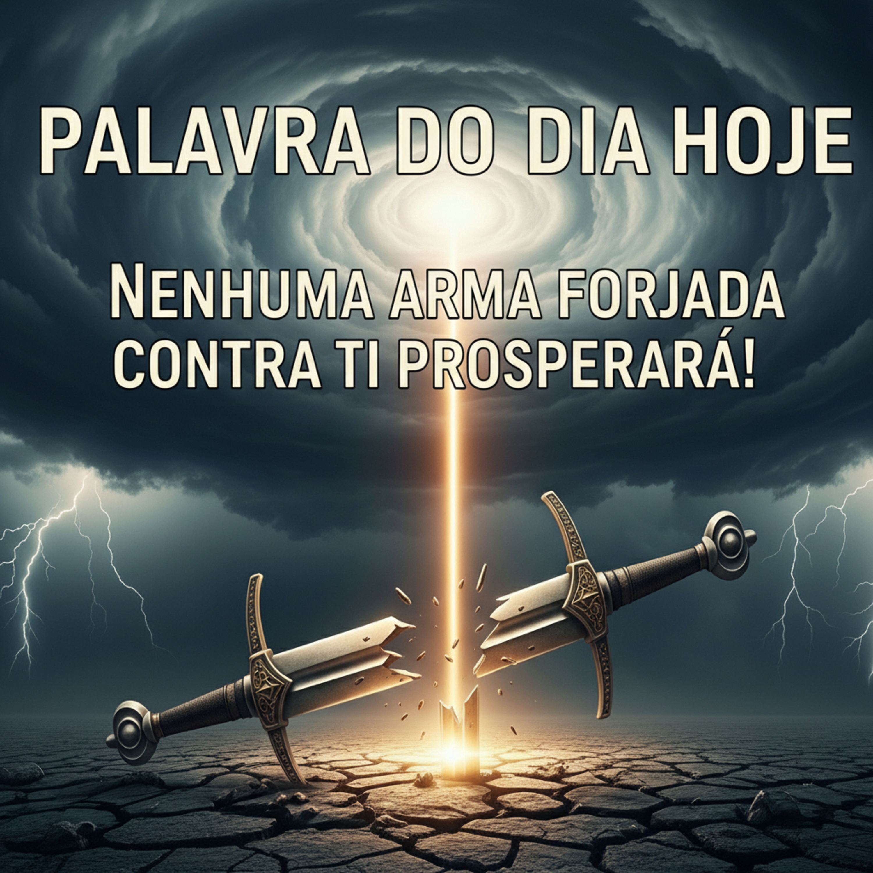 Palavra do Dia Hoje - Nenhuma Arma Forjada Contra Ti Prosperará! 🛡️🔥 (O Senhor Te Guarda)