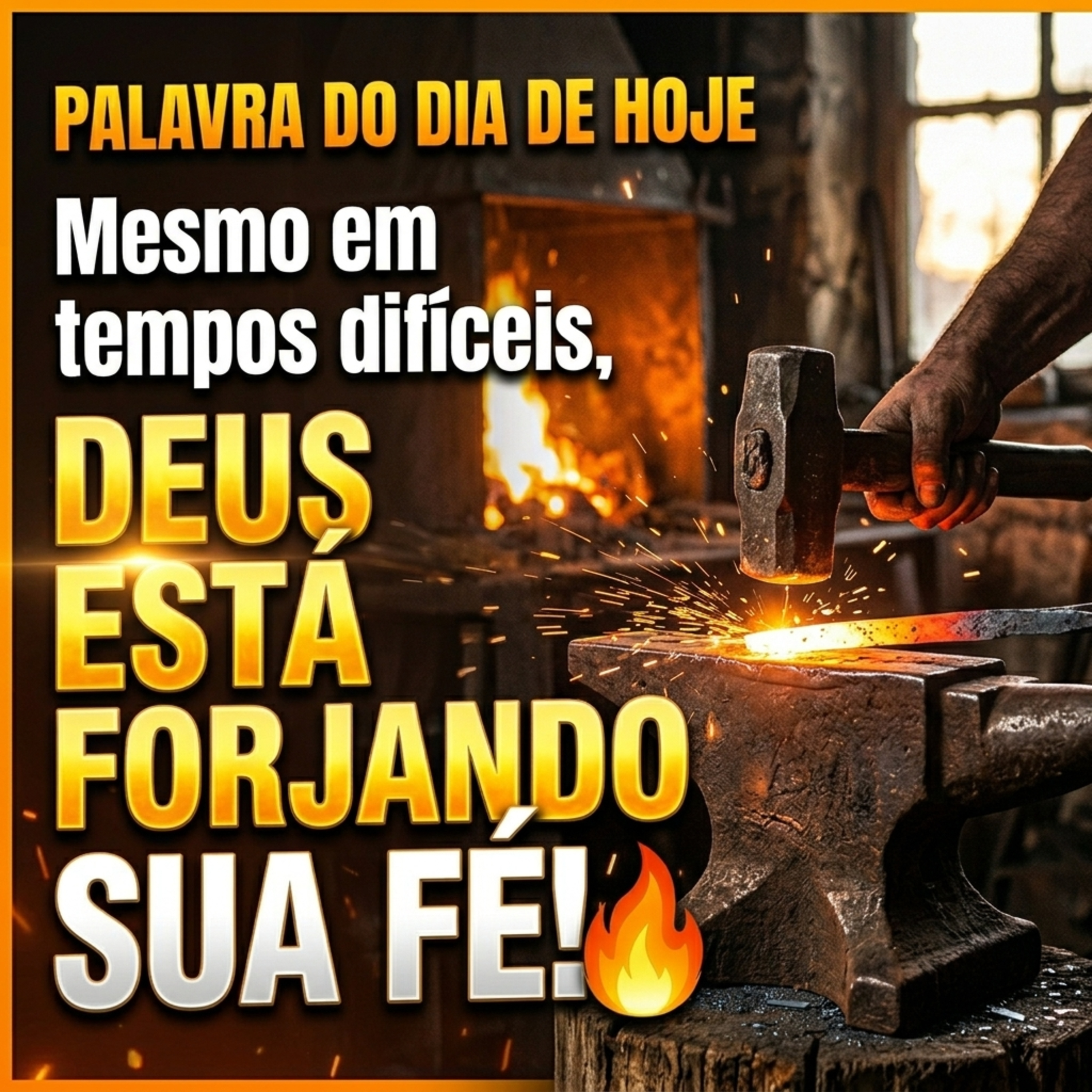 Palavra é Vidas | Mesmo em dias difíceis, Deus está Forjando Sua Fé! ⚒️🔥 (1 Pedro 1:7)