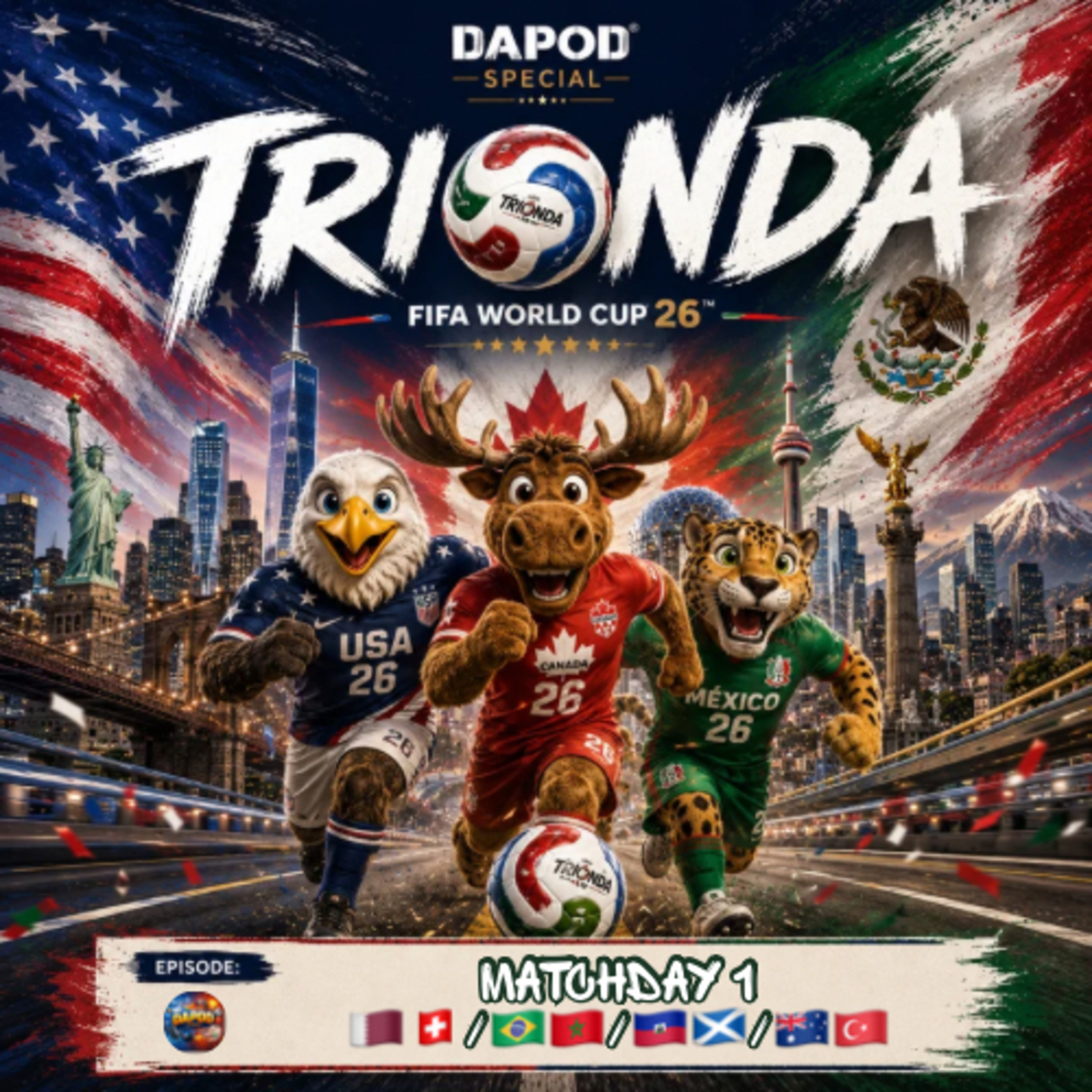 Trionda 08: Preview Matchday 1 🇶🇦🇨🇭/🇧🇷🇲🇦/🇭🇹🏴󠁧󠁢󠁳󠁣󠁴󠁿/🇦🇺🇹🇷 episode artwork