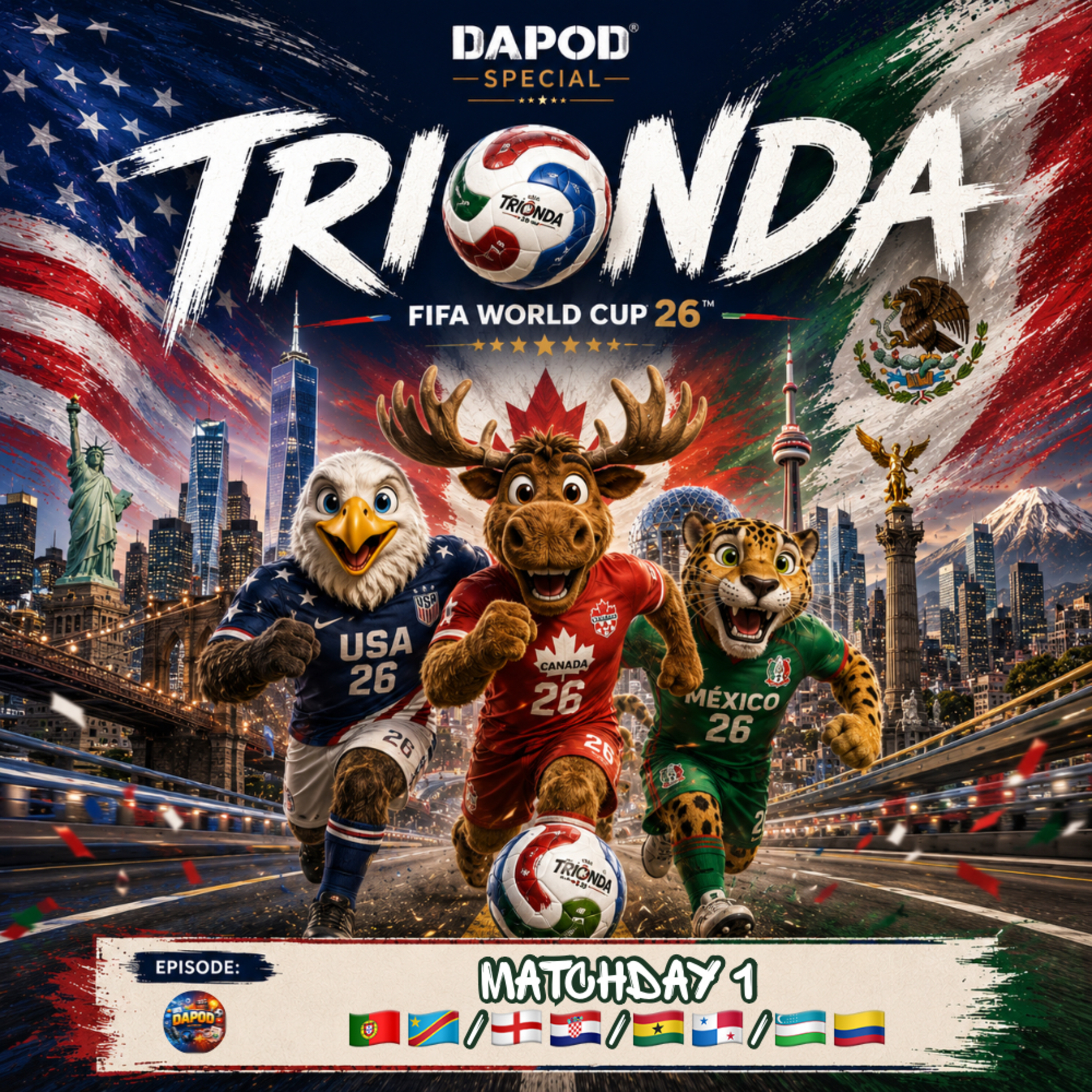 Trionda 12: Preview Matchday 1 🇵🇹🇨🇩/🏴󠁧󠁢󠁥󠁮󠁧󠁿🇭🇷/🇬🇭🇵🇦/🇺🇿🇨🇴