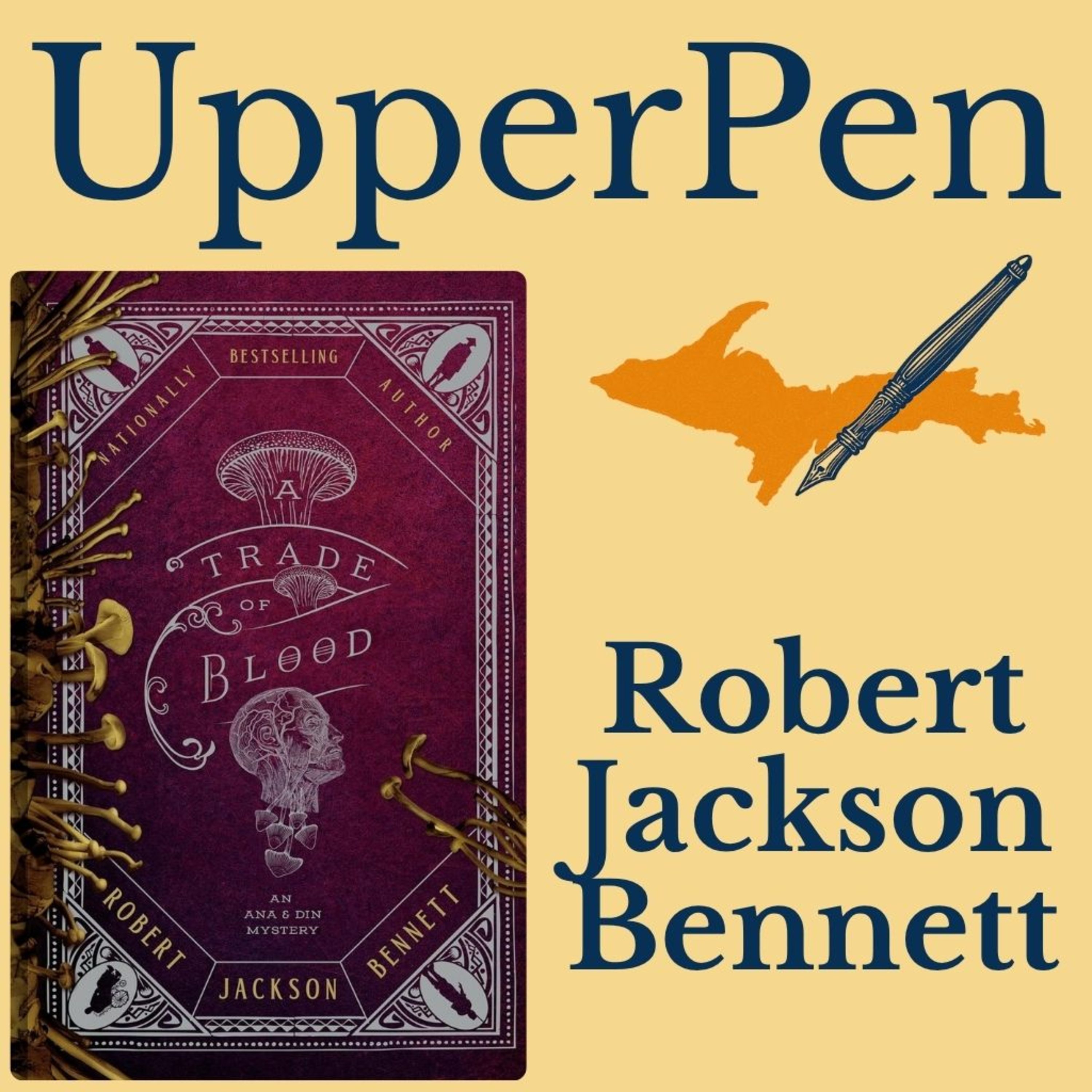 Robert Jackson Bennett on A Trade of Blood, Fantasy Mysteries, and Hideo Kojima episode artwork