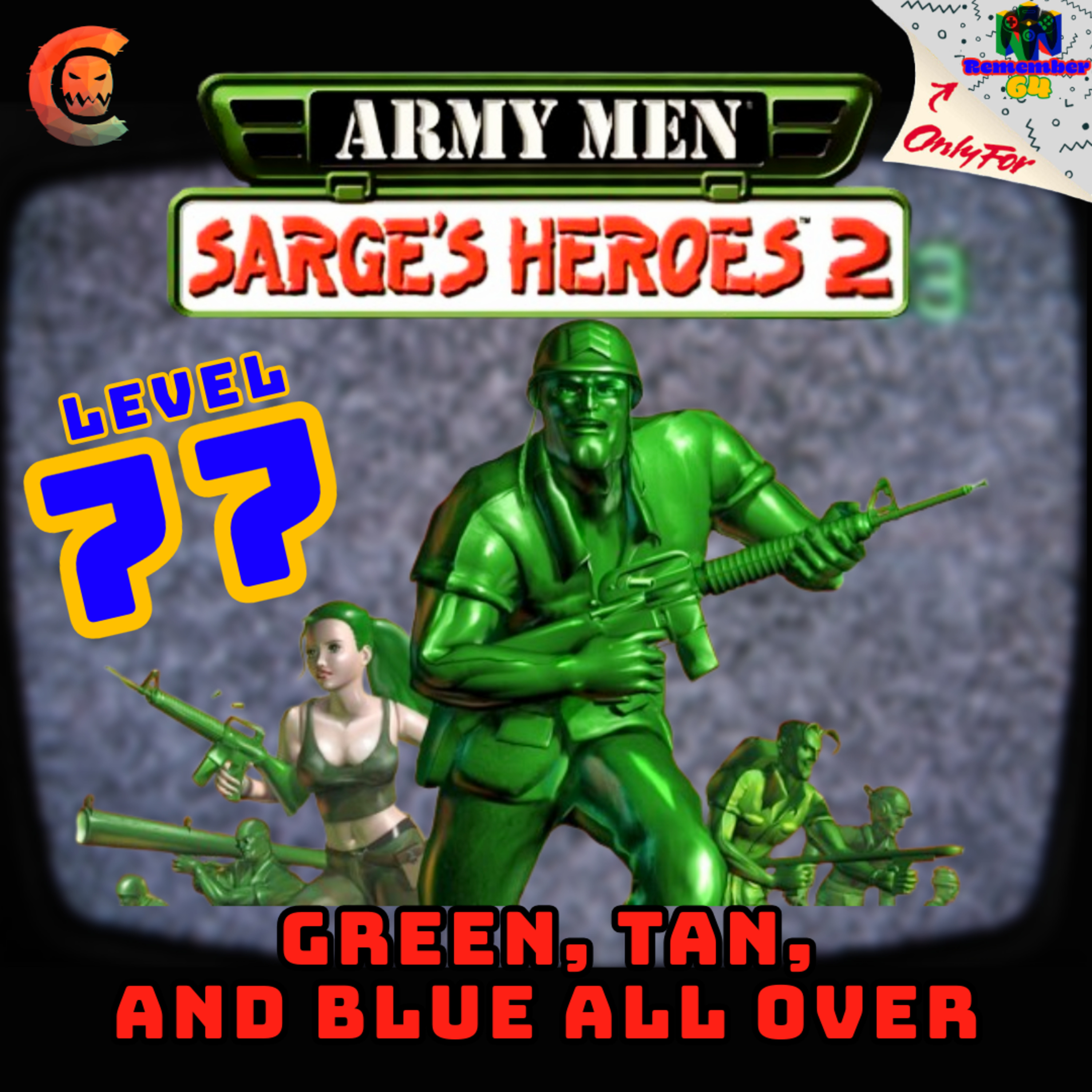 Level 77 - Army Men: Sarge's Heroes 2 - Green, Tan, and Blue All Over