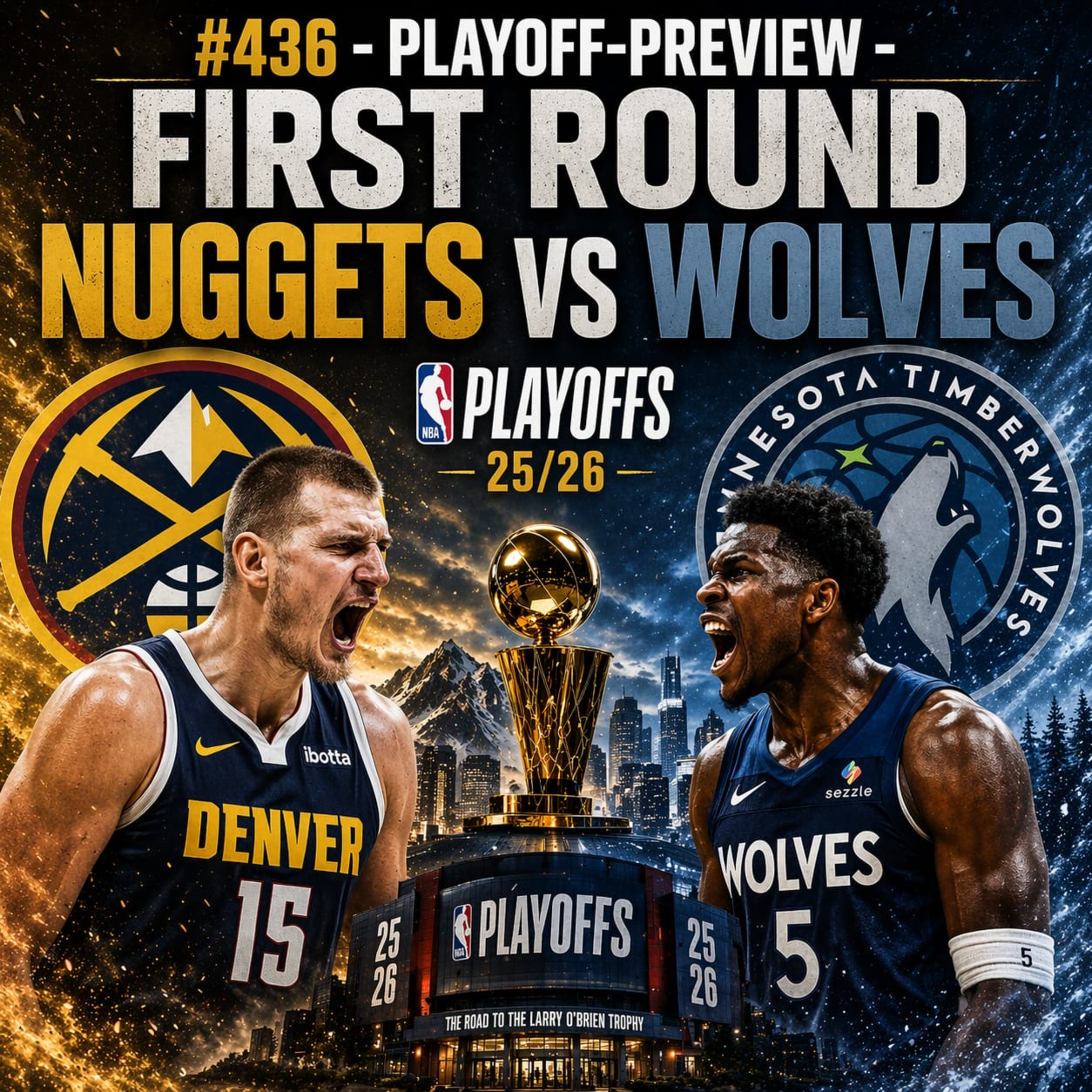 #436 - Playoff-Preview - First Round - Nuggets vs Wolves episode artwork