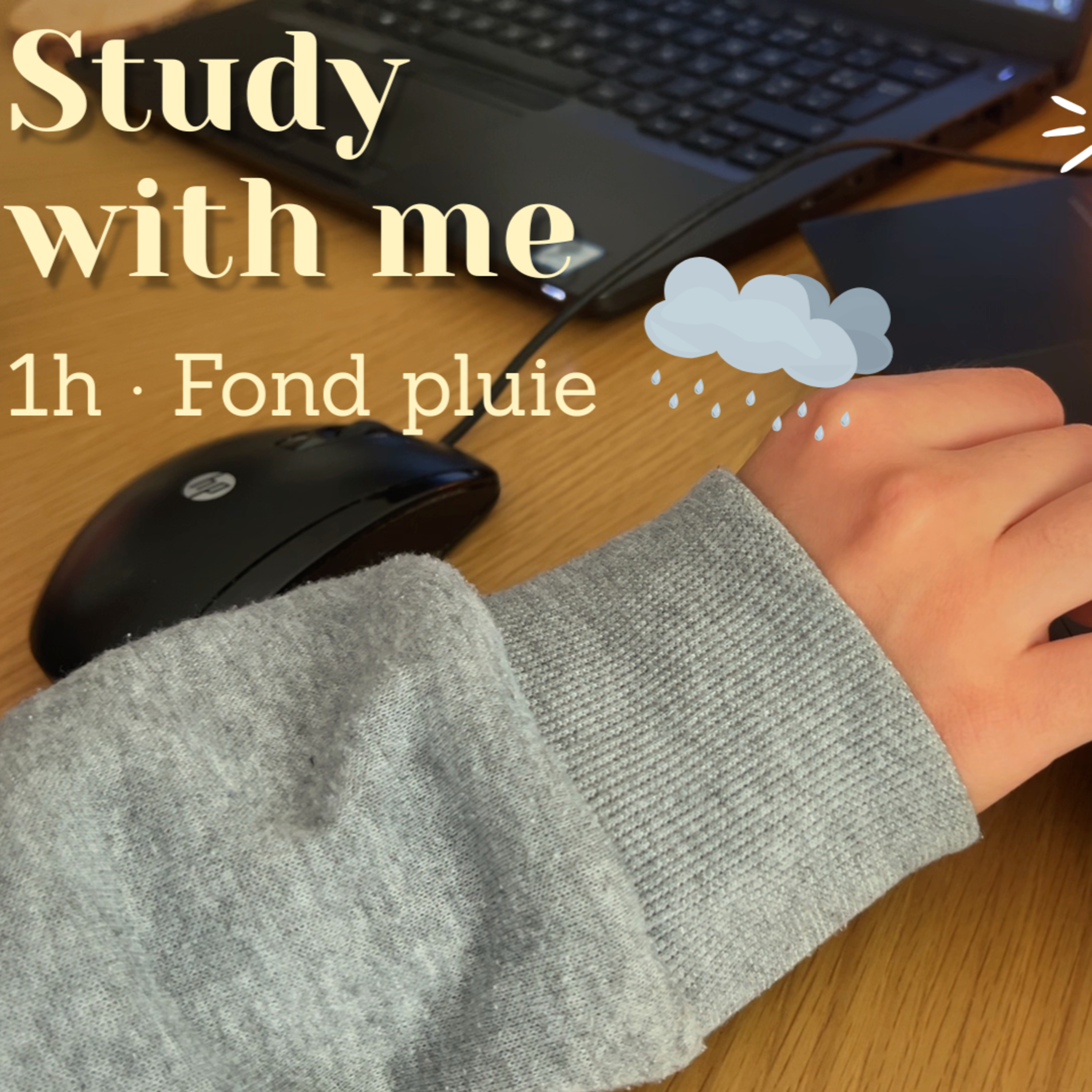 Study with me · 1 heure avec pluie