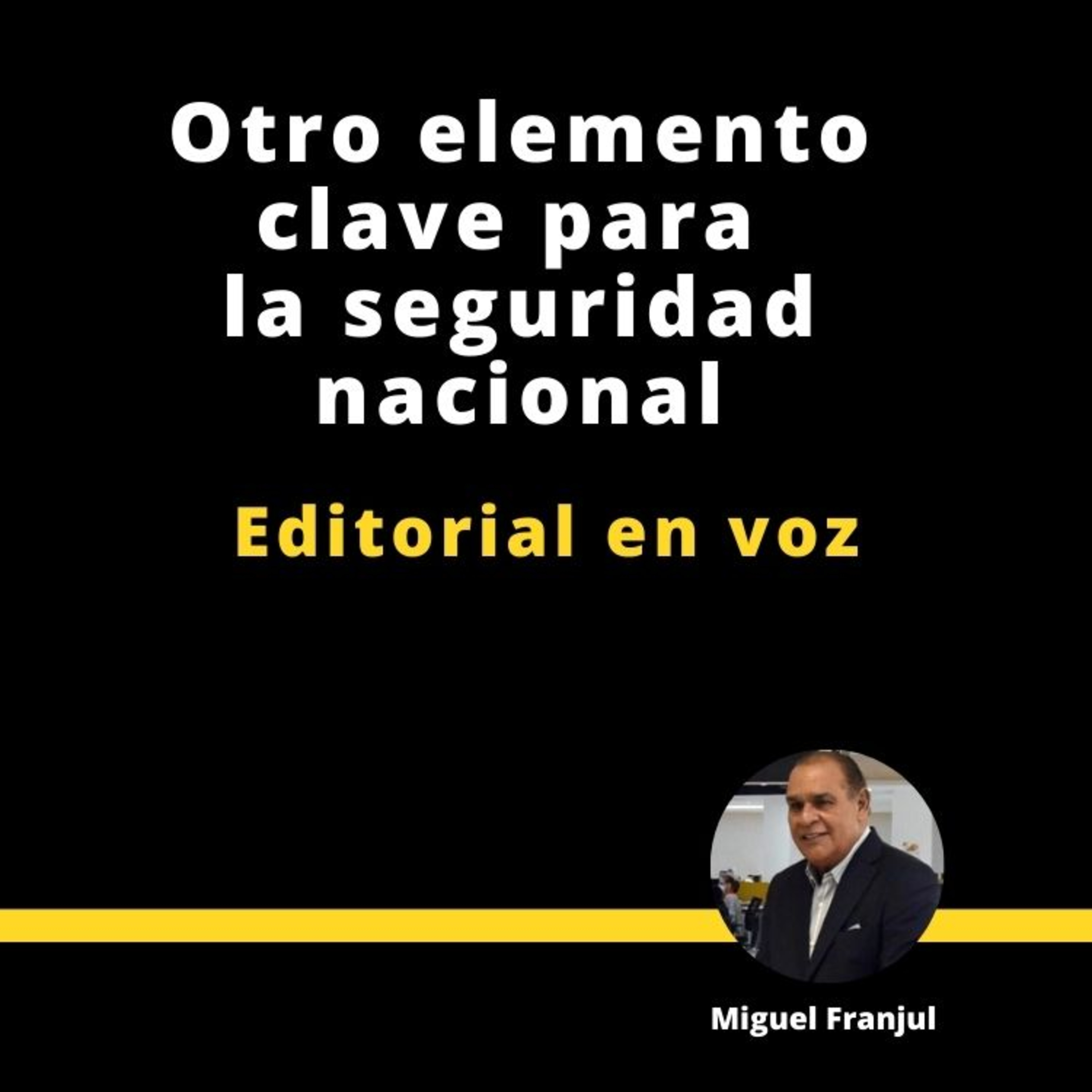 OTRO ELEMENTO CLAVE PARA MEJORAR LA SEGURIDAD NACIONAL episode artwork