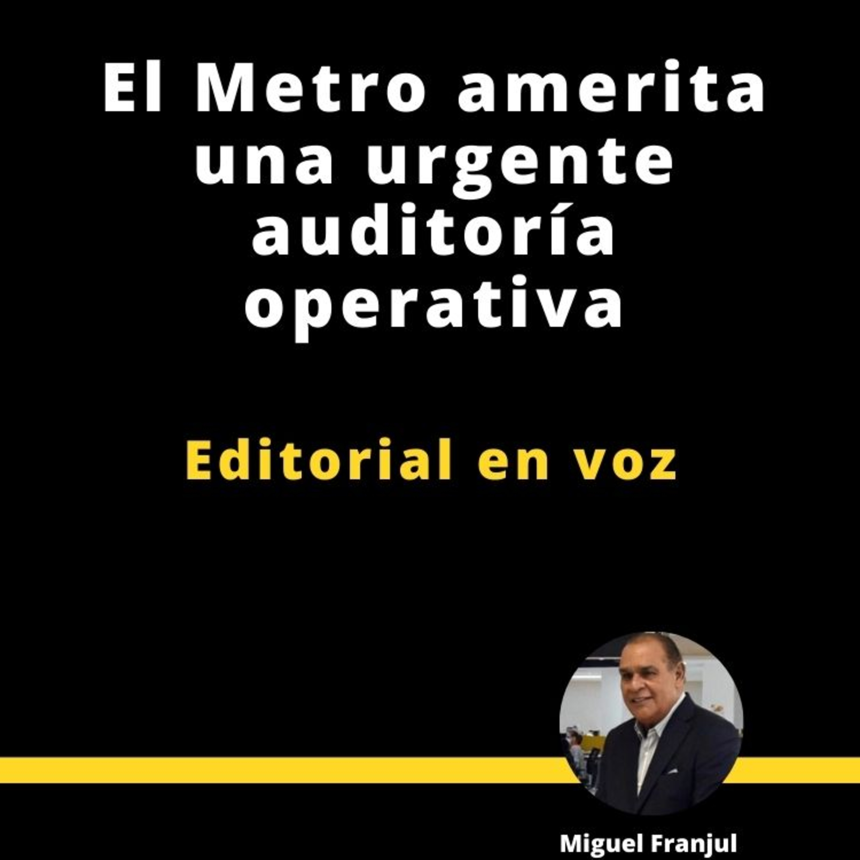 EL METRO AMERITA UNA URGENTE AUDIOTORÍA OPERATIVA episode artwork